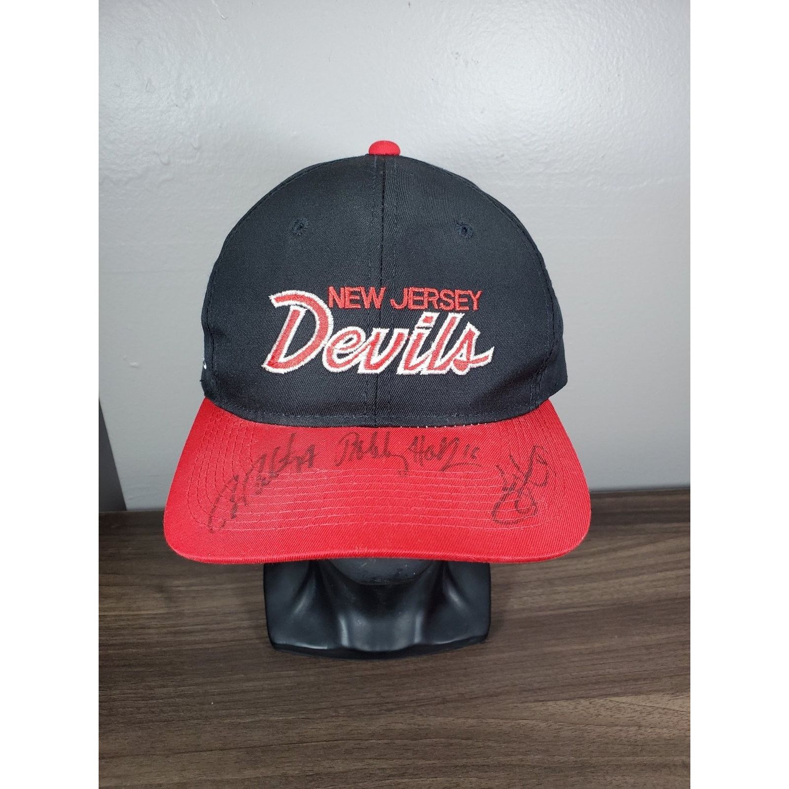 Sports Specialties × Vintage New Jersey Devils Hat Script Snapback Cap Signed NHL Auto Size ONE SIZE - 2 Thumbnail