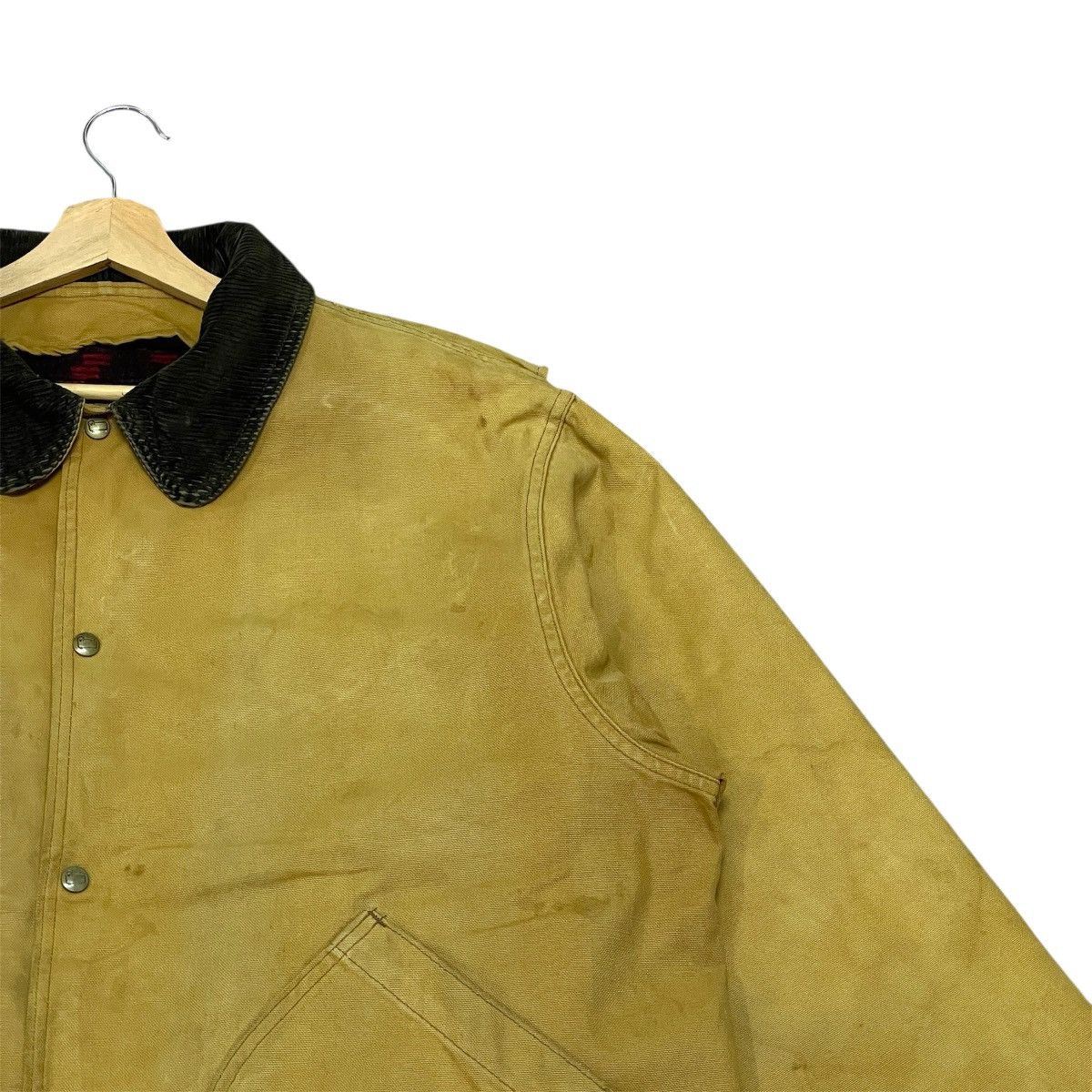 Woolrich Woolen Mills Vintage 90s Woolrich Made in USA Canvas Chore Hunting Jacket Size US XL / EU 56 / 4 - 3 Thumbnail