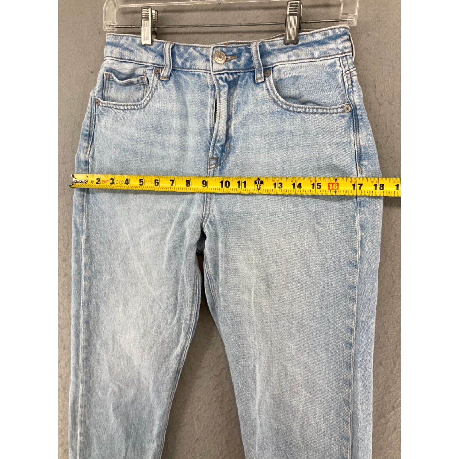 American Eagle Outfitters American Eagle Strigid Jeans Womens 4 Regular Hi Rise Mom Tapered Size 27" / US 4 / IT 40 - 3 Thumbnail
