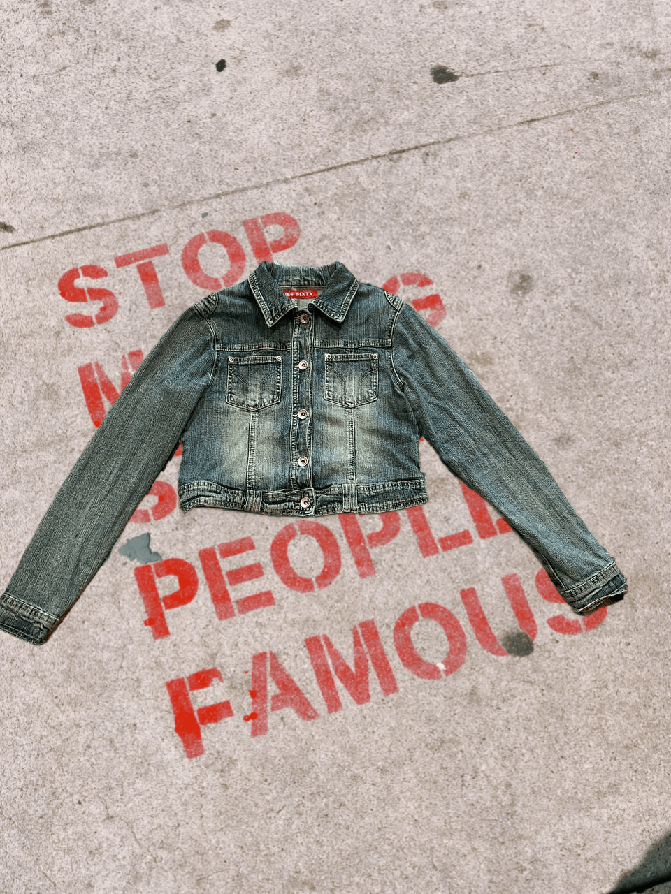 Miss Sixty Vintage Distressed Denim Jacket Y2K Miss Sixty Size M / US 6-8 / IT 42-44 - 1 Thumbnail