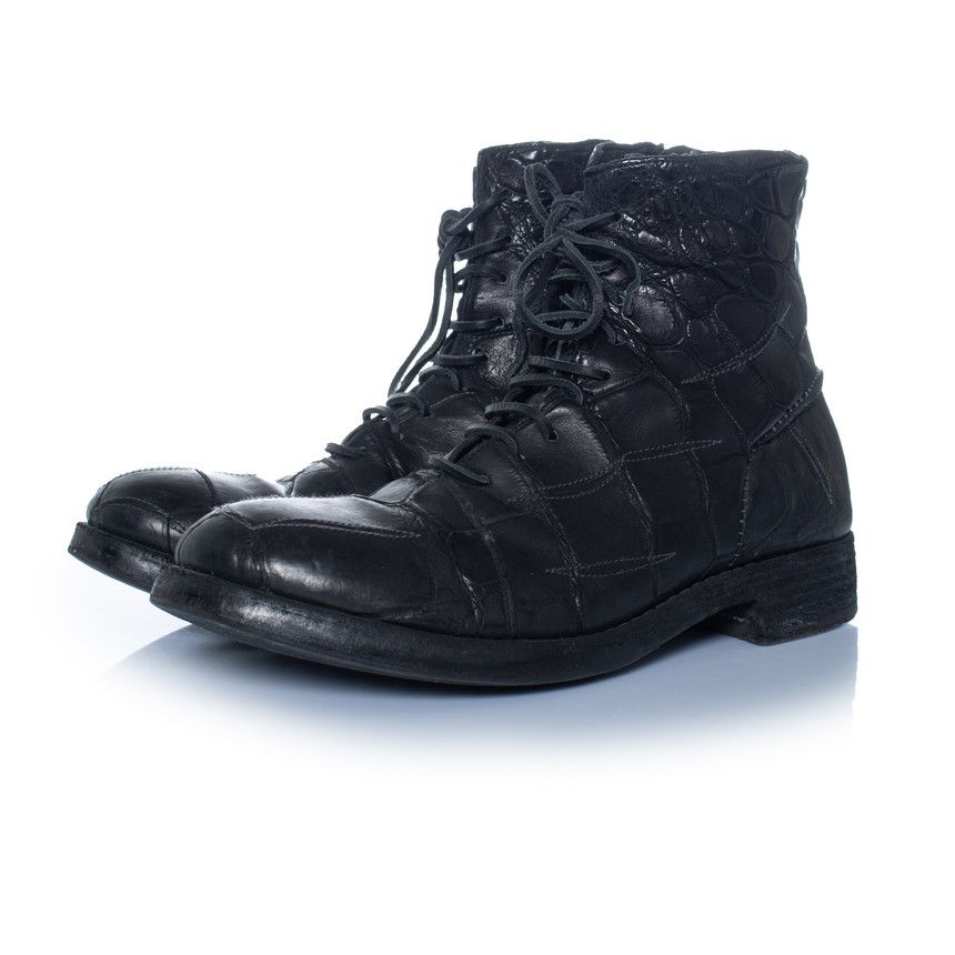 Premiata Premiata X Isaac Sellam, Croc biker boots Size US 11 / EU 44 - 1 Thumbnail