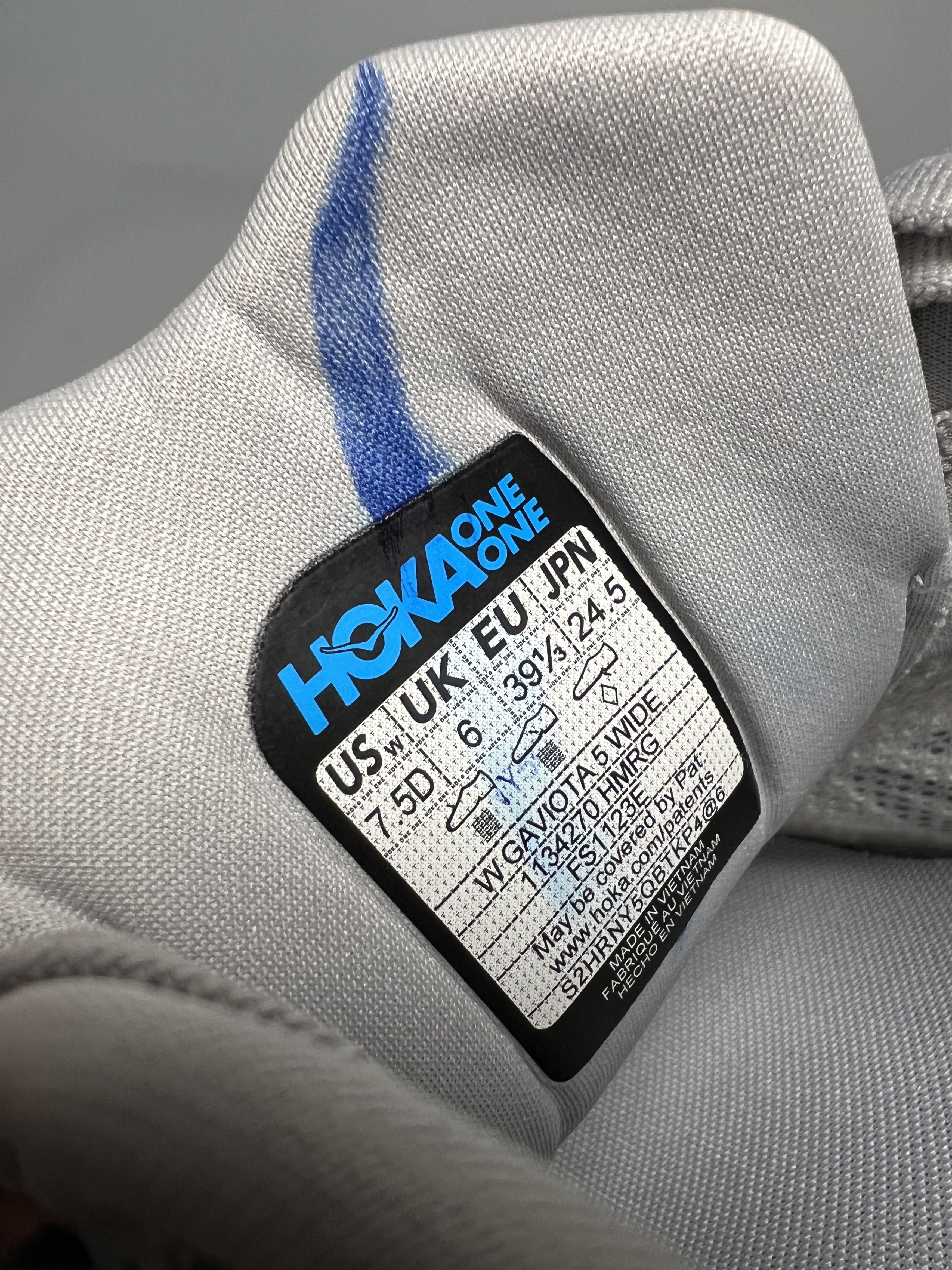 Hoka 7.5D Hoka One One Gaviota 5 Wide Running Shoes Walking Size US 7.5 / IT 37.5 - 10 Thumbnail