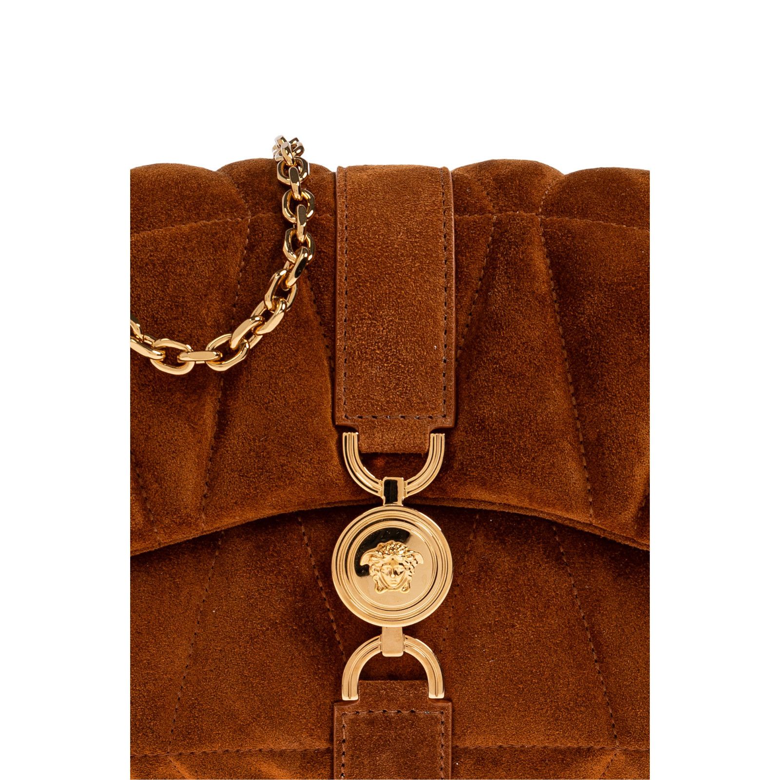 Versace VERSACE Brown Suede Shoulder Bag New & Authentic Size ONE SIZE - 5 Thumbnail