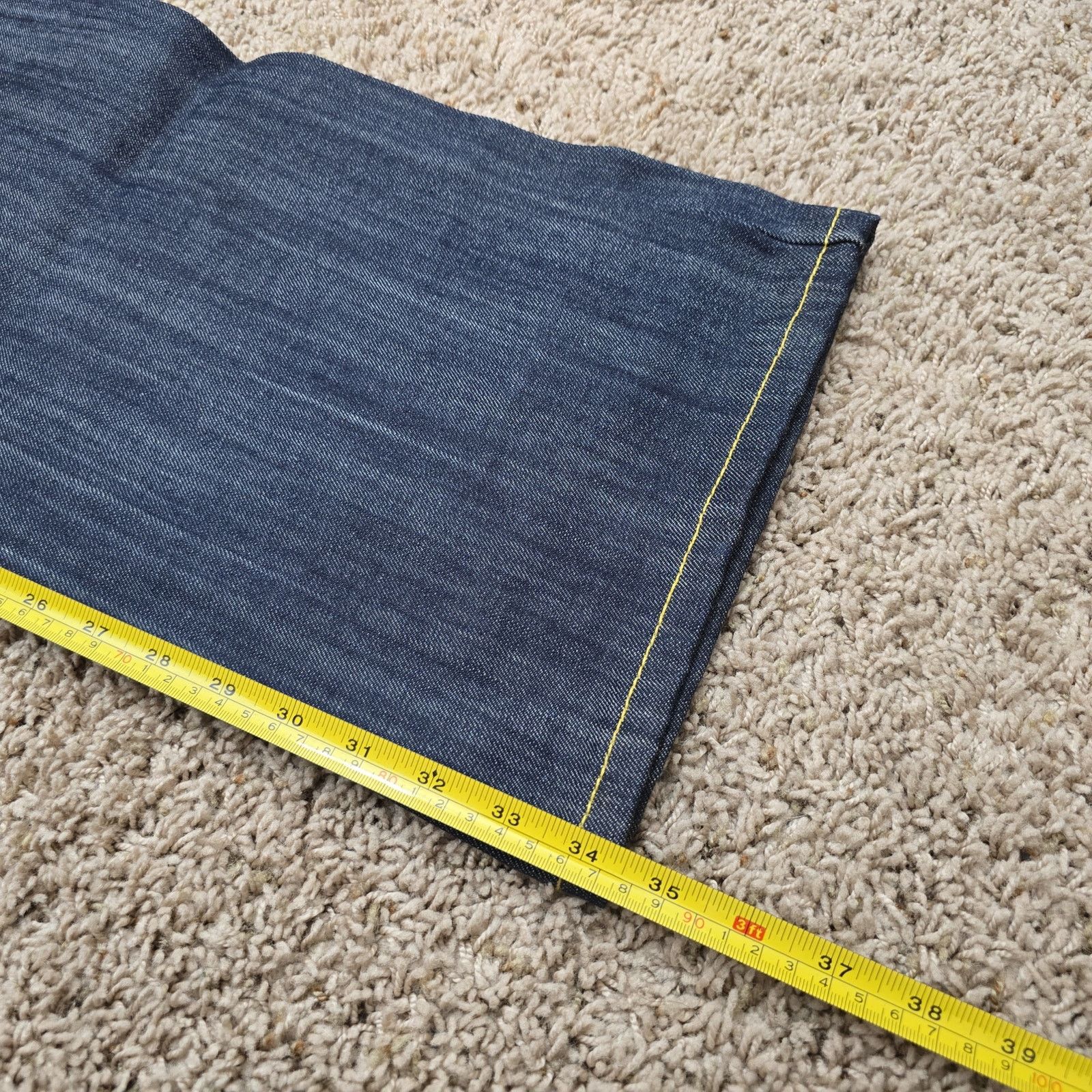 Vintage NOS DS Vintage Y2K Miskeen Baggy Wings Denim Jeans 42x33 Size US 42 / EU 58 - 7 Thumbnail