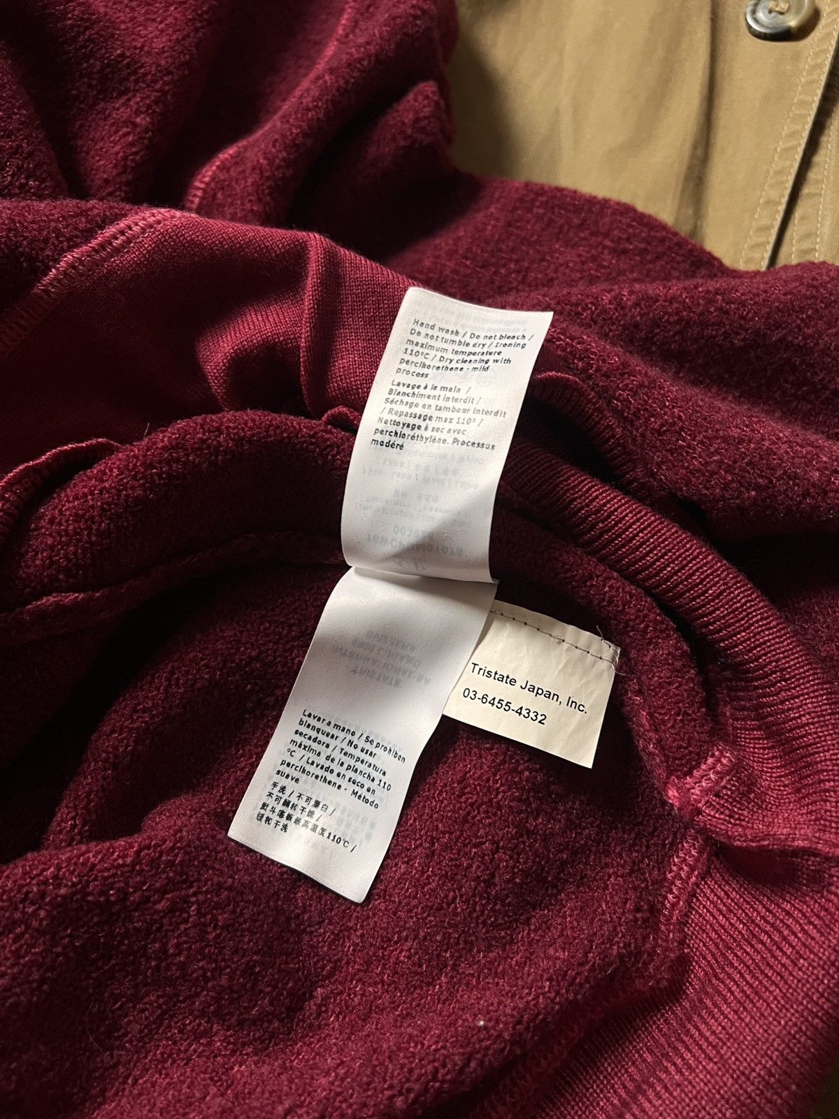 C.P. Company C.P. Company Wool Linen Sweater Burgundy L-XL Size US L / EU 52-54 / 3 - 13 Thumbnail