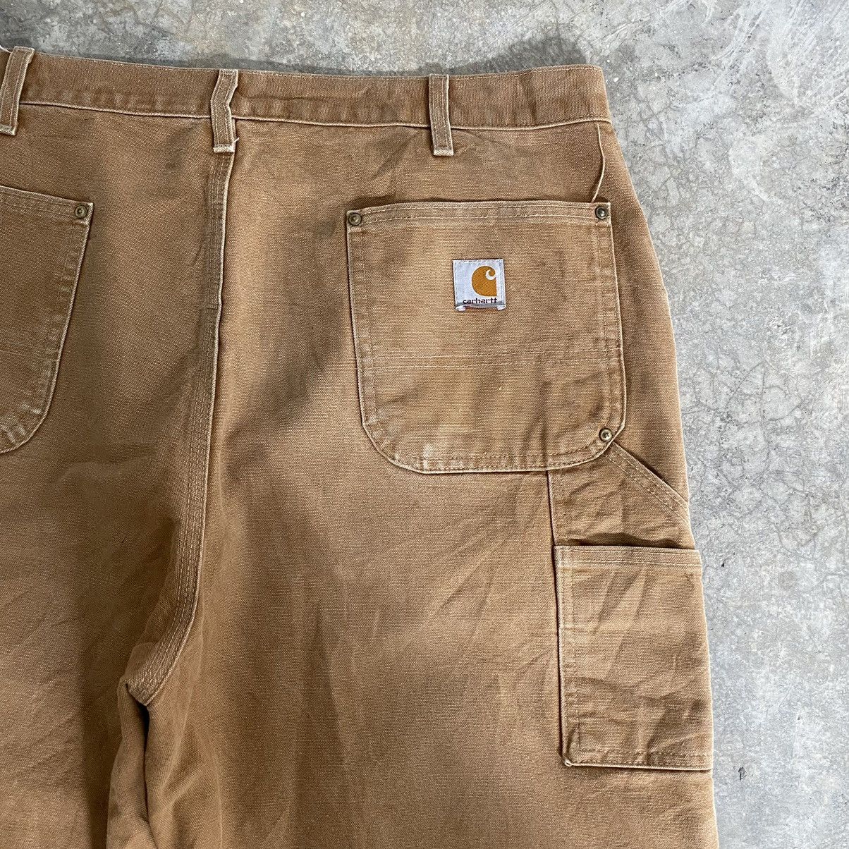 Carhartt Vintage Carhartt Double Knee Faded Tan Carpenter Pants Size US 39 - 21 Thumbnail