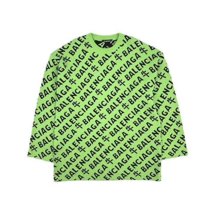 Balenciaga Balenciaga SS21 Logo Knit Long Sleeve Sweater 0079-2507 Size US S / EU 44-46 / 1 - 2 Thumbnail