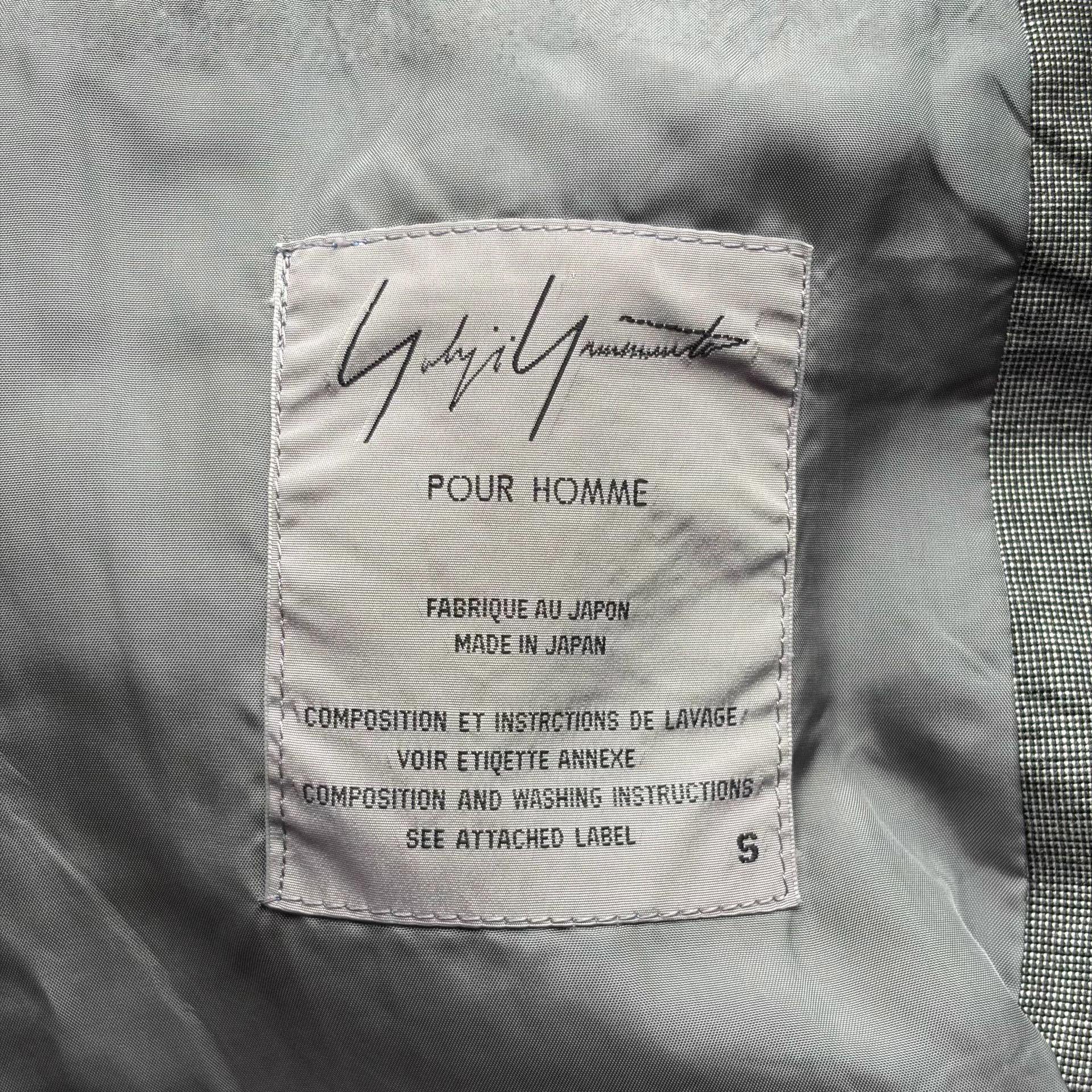 Yohji Yamamoto Yohji Yamamoto 92ss Houndstooth Stripe Gray Suit K4 Size US S / EU 44-46 / 1 - 5 Thumbnail