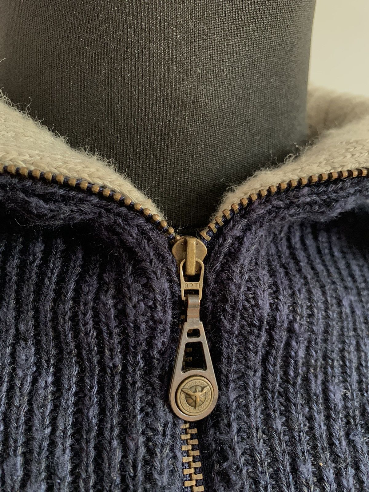 Carlo Colucci × Vintage Carlo Colucci 1/4 Zip Knit Sweater 54 size Men’s Size US L / EU 52-54 / 3 - 10 Thumbnail