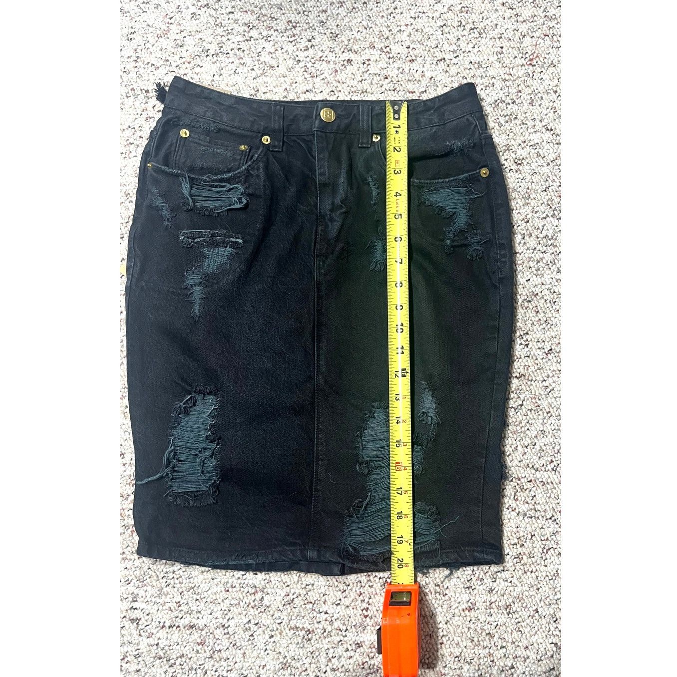 Ksubi Ksubi High Rise Pencil Distressed Denim Skirt Streetwear 6 Size 28" / US 6 / IT 42 - 4 Thumbnail