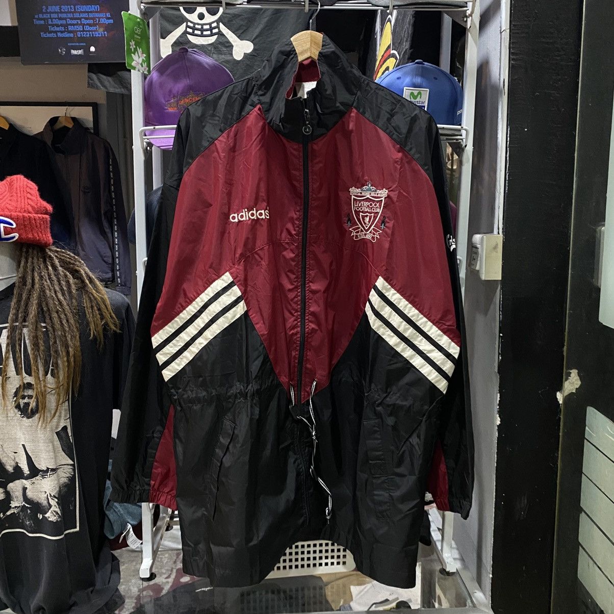Adidas × Vintage VINTAGE 90’s Adidas Liverpool Soccer Rain Light Jackets Size US XL / EU 56 / 4 - 1 Thumbnail