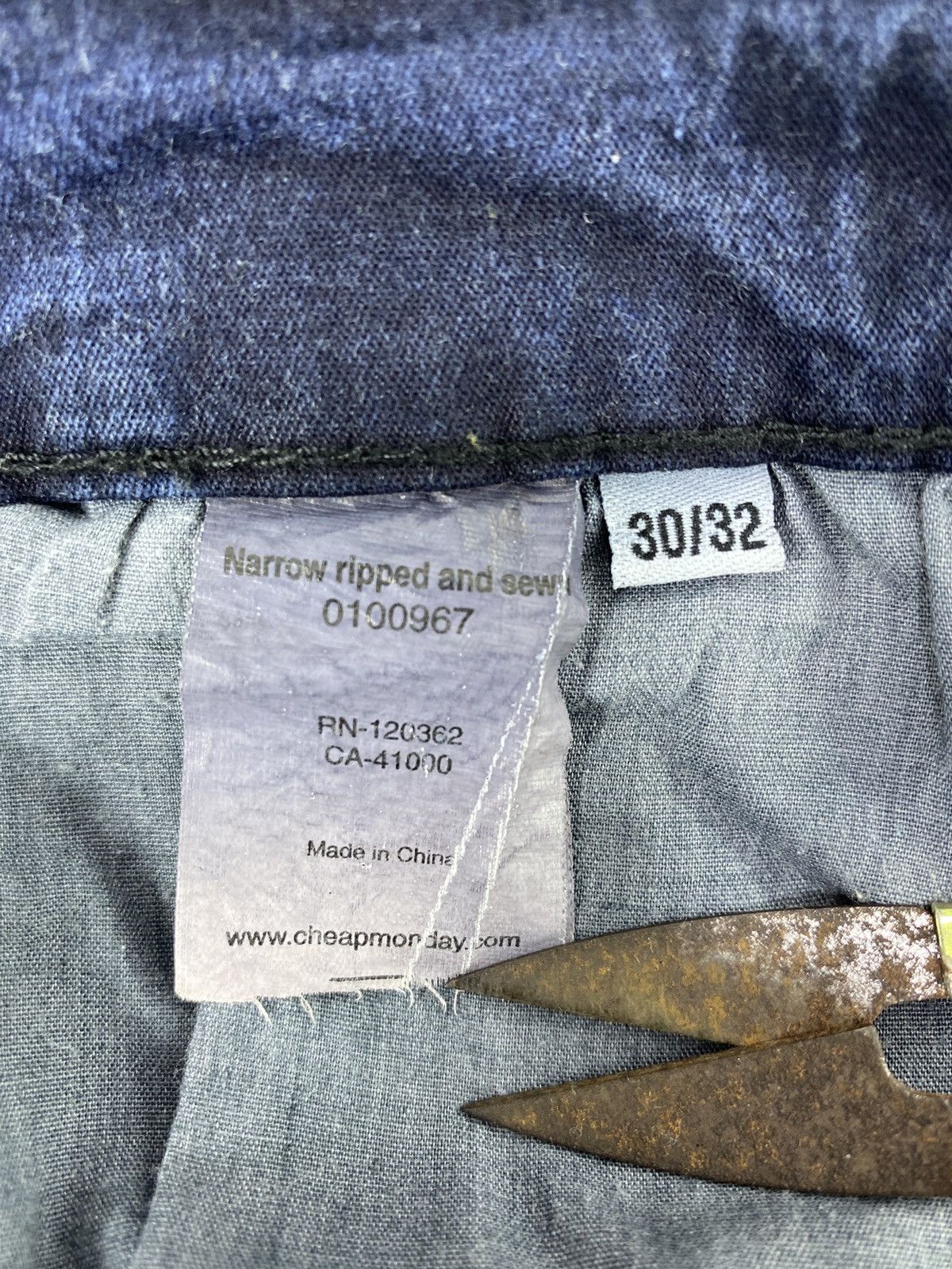 Cheap Monday × Japanese Brand Cheap Monday Japan Punk Stretchable Skinny Jeans -J1102 Size US 28 / EU 44 - 11 Thumbnail