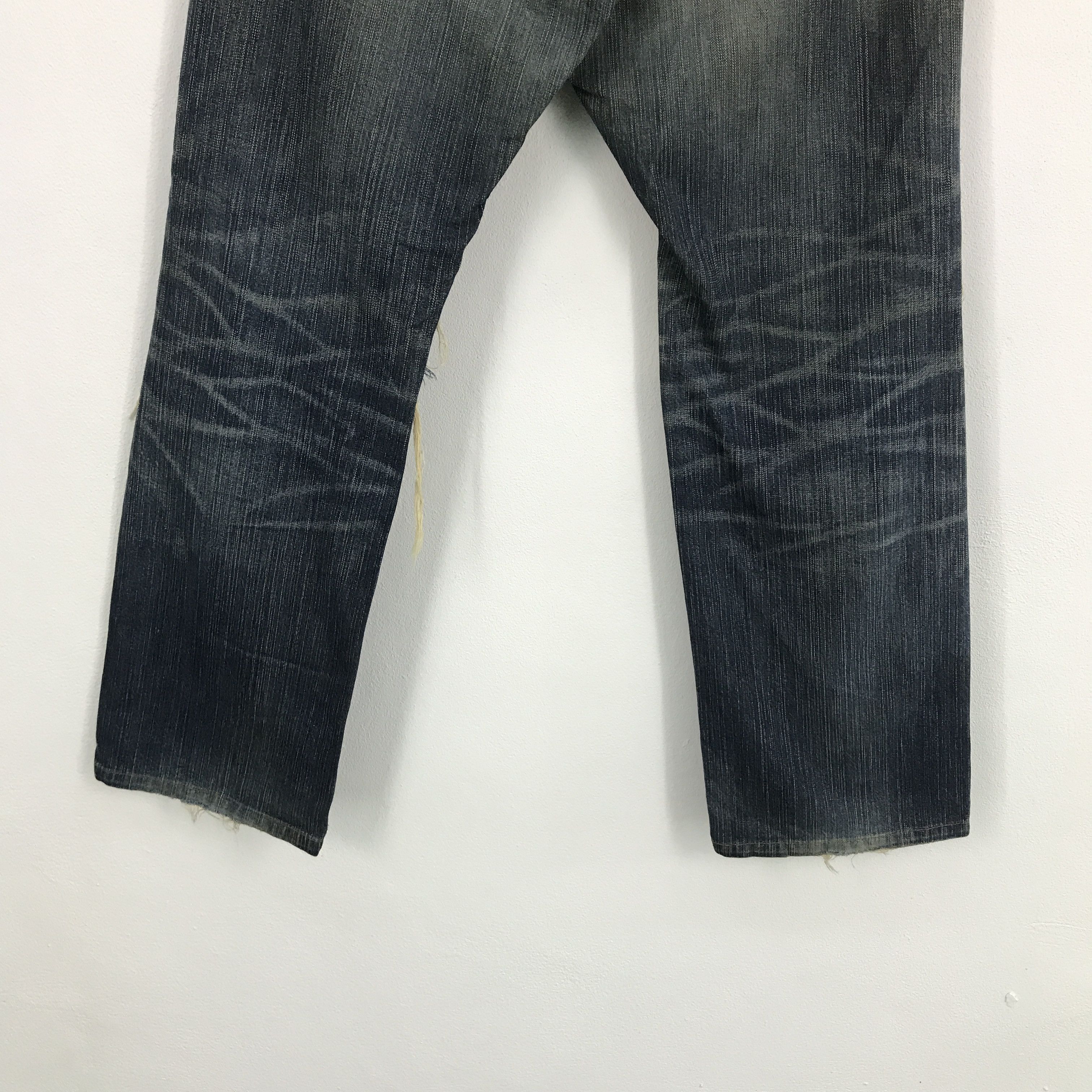 Japanese Brand edwin japan distressed jeans gothic style pants Size US 32 / EU 48 - 6 Thumbnail