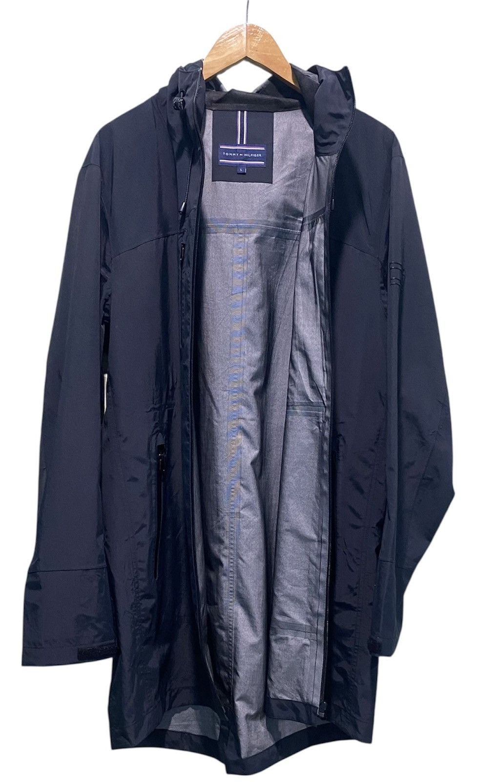 Tommy Hilfiger Tommy Hilfiger Black Logo Fishtail Waterproof Jacket Size US L / EU 52-54 / 3 - 3 Thumbnail