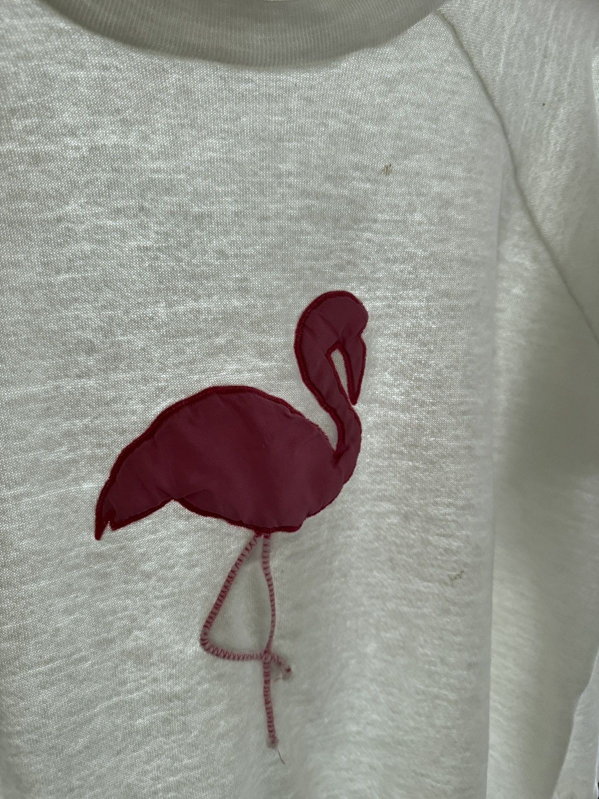 Vintage Vintage Flamingo Embroidered Raglan Crewneck Sweatshirt Size US S / EU 44-46 / 1 - 6 Thumbnail