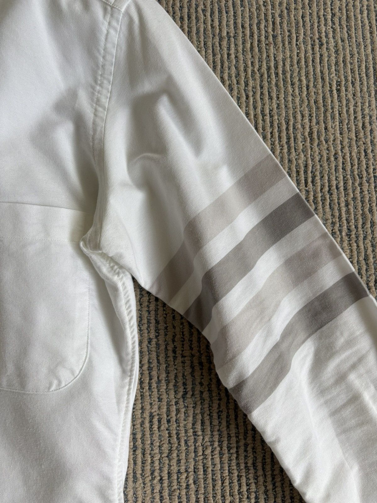 Thom Browne Grey Tone 4-Bar Shirt Size US XS / EU 42 / 0 - 4 Thumbnail