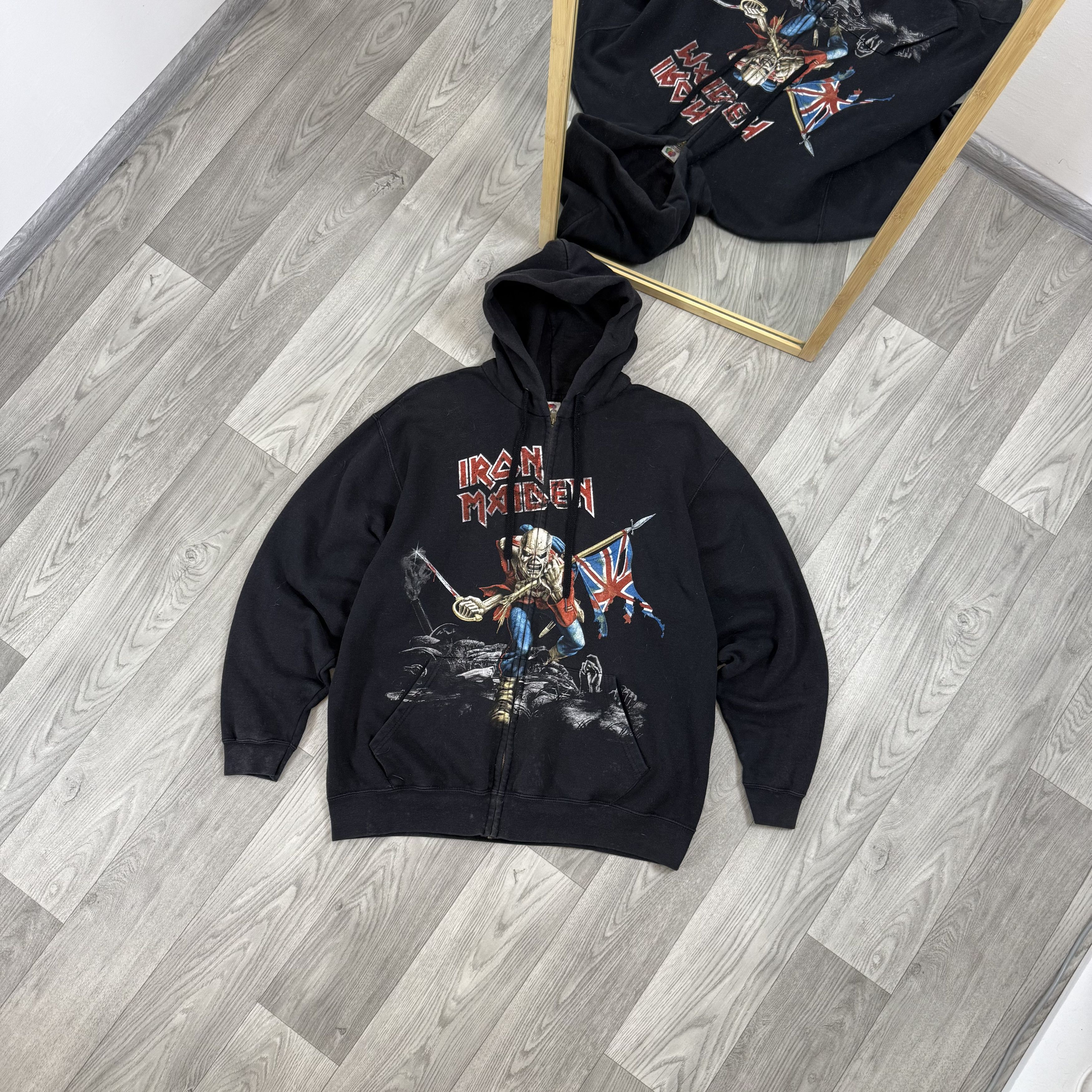Iron Maiden Vintage Iron Maiden 90s Rock Band Zip Hoodie Hooded Sweat Size US XL / EU 56 / 4 - 1 Thumbnail