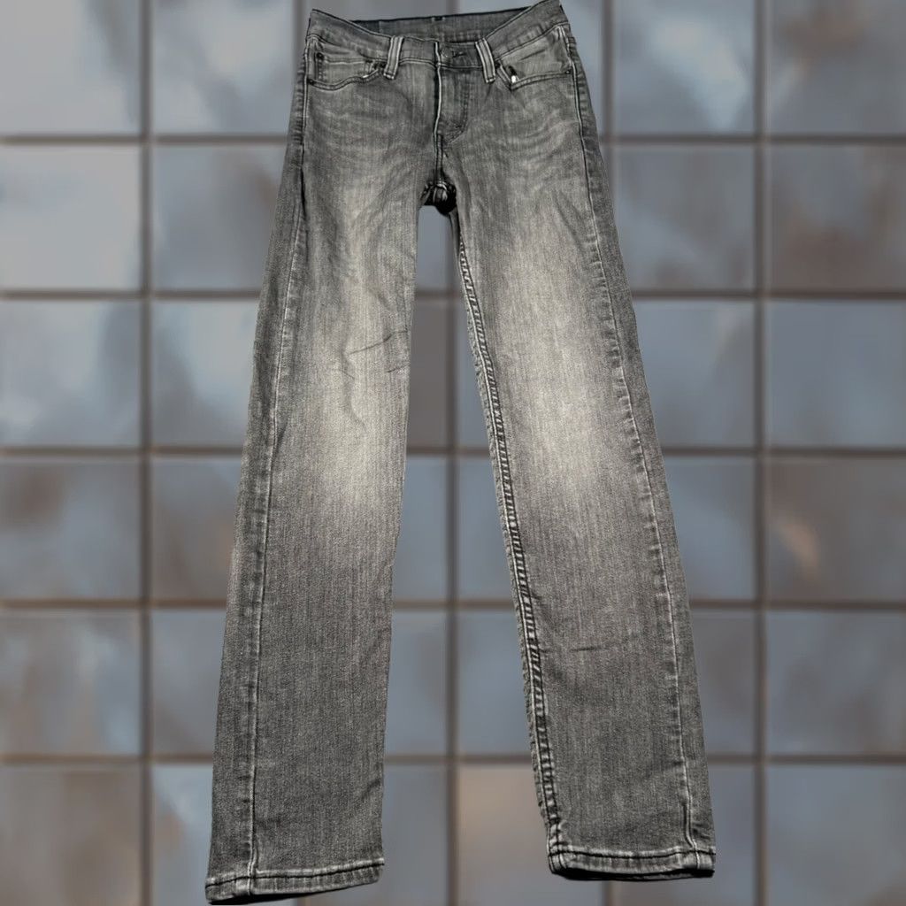 Levi's Levi's 510 Skinny Jeans Mens 26x29 Gray Stone Wash Denim Distressed Pockets Zip Button Casual Skater Size US 26 / EU 42 - 1 Thumbnail