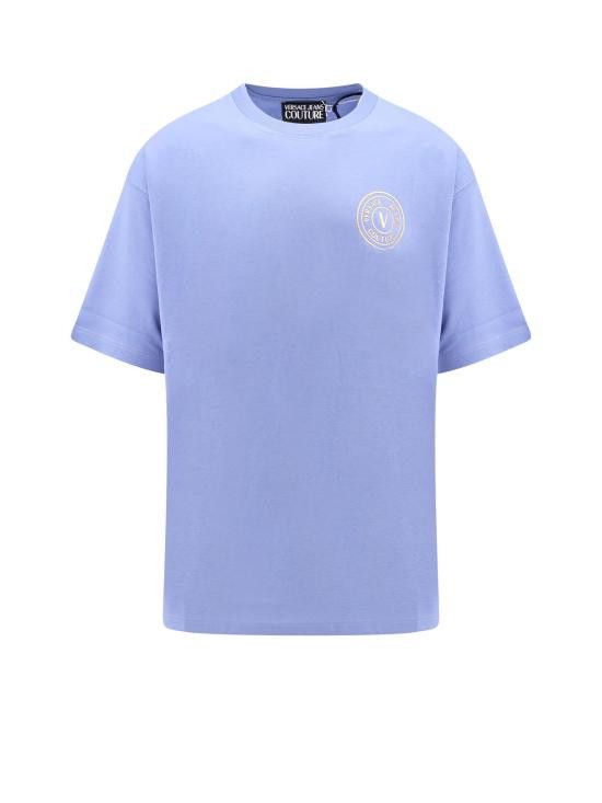 Versace VERSACE Men T-Shirts 76GAHT03CJ00T G26 Blue Size US M / EU 48-50 / 2 - 1 Thumbnail