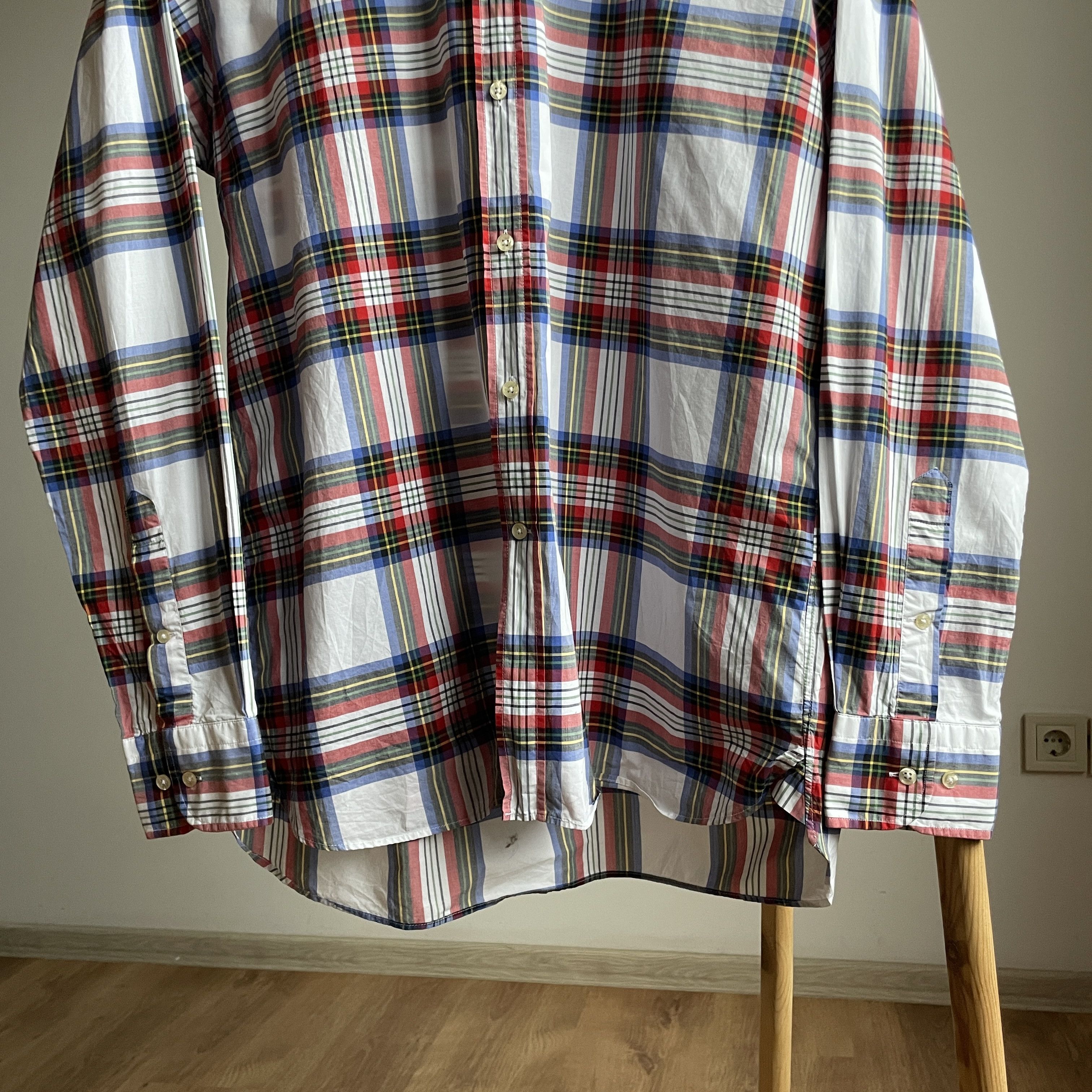 Suitsupply Suitsupply Cambridge Checkered Cotton Dress Shirt Size 42 Size 42R - 5 Thumbnail