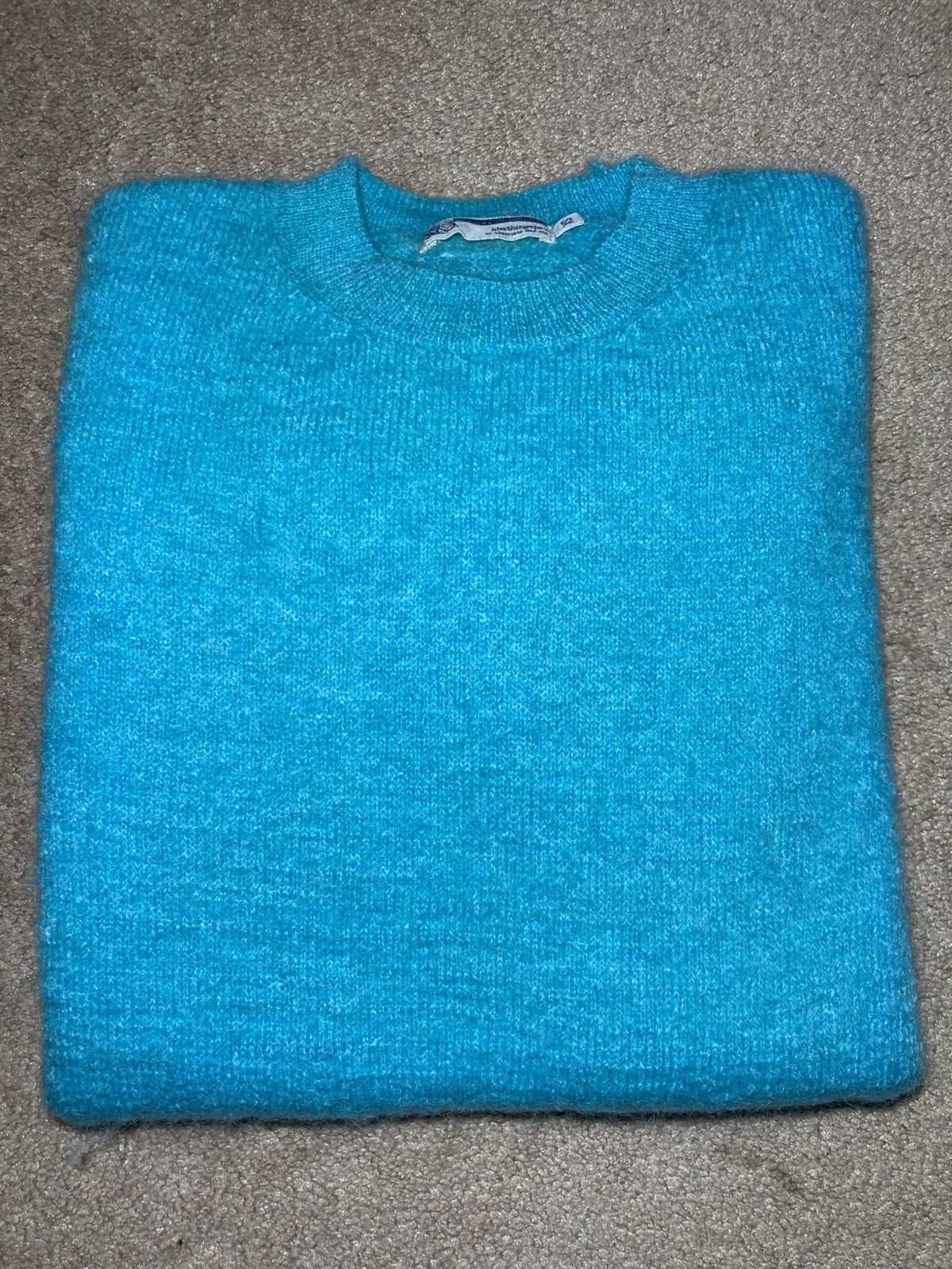 Bape 2000s Bape Cerulean Blue Wool Sweater Knit Mohair OG 90s Size US XS / EU 42 / 0 - 1 Thumbnail