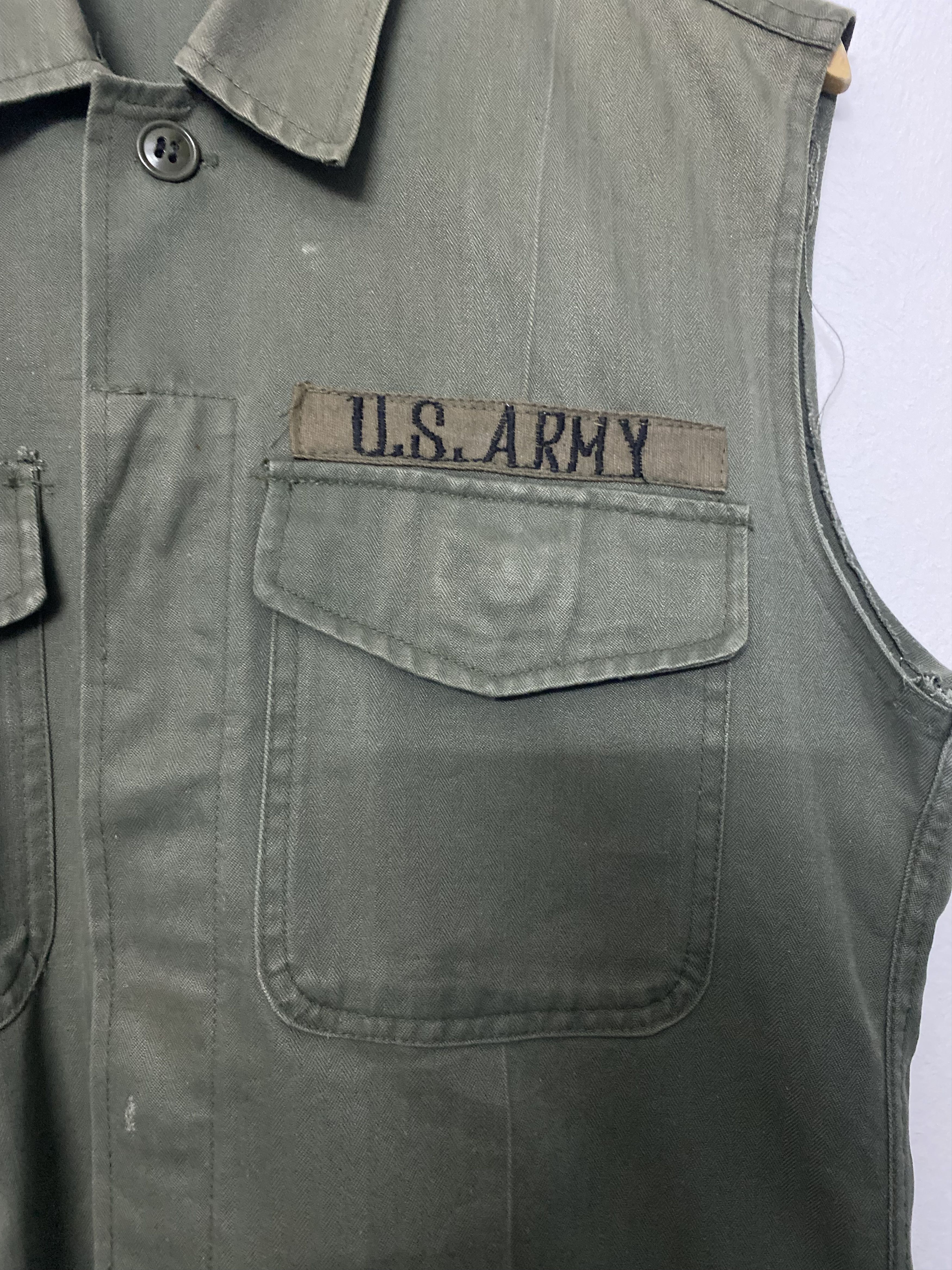 Vintage VTG Military U.S. Army Utility Vest Jacket OG Size US M / EU 48-50 / 2 - 3 Thumbnail