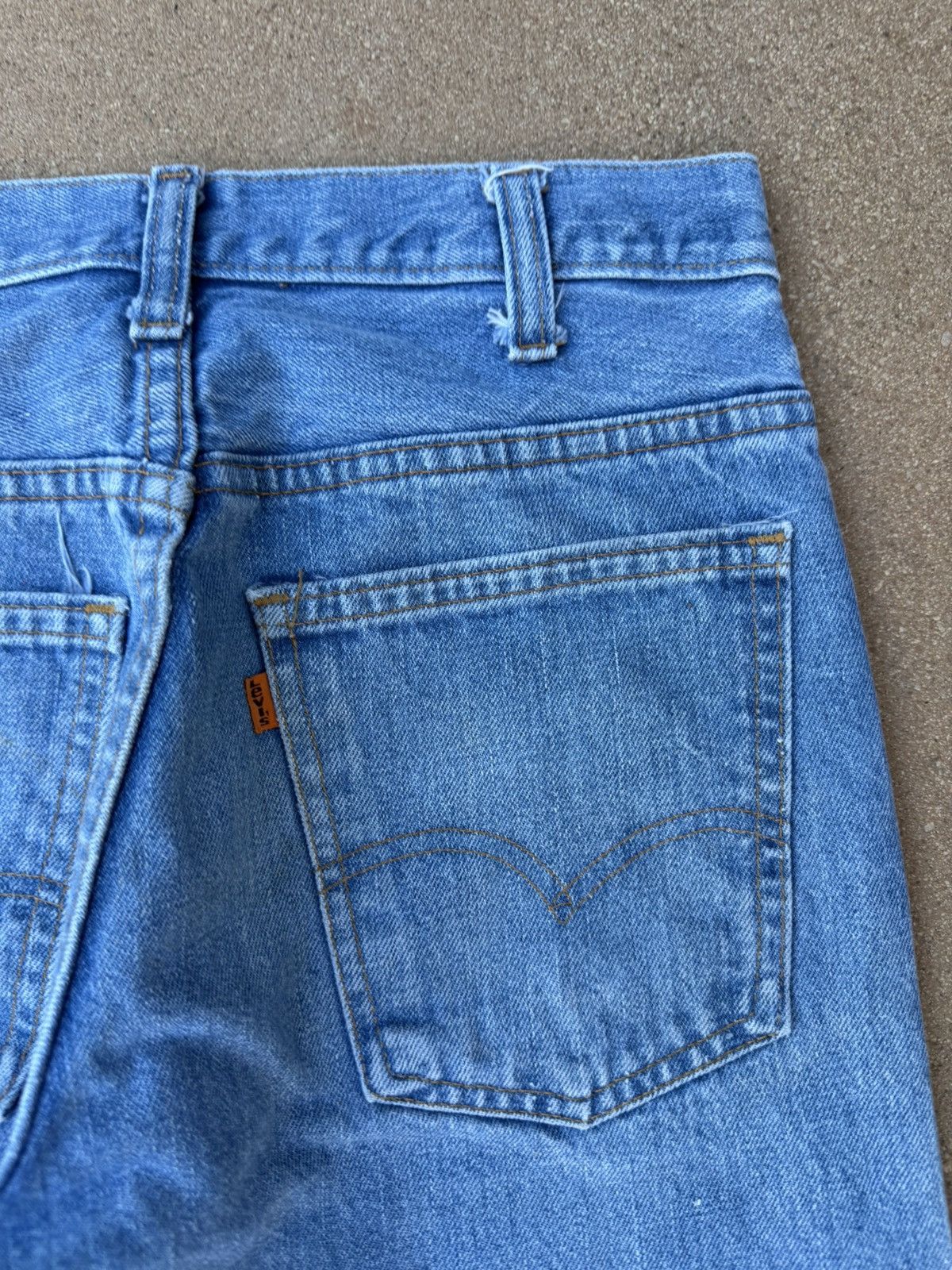 Levi's Vtg 70’s Levi’s 646 Orange Tab Bellbottom Flare Jeans 28x29 Size US 28 / EU 44 - 8 Thumbnail