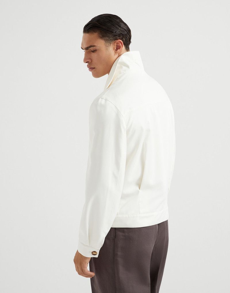 Brunello Cucinelli o1la1rc1a0326 Délavé Jacket in Ivory Size US S / EU 44-46 / 1 - 2 Thumbnail