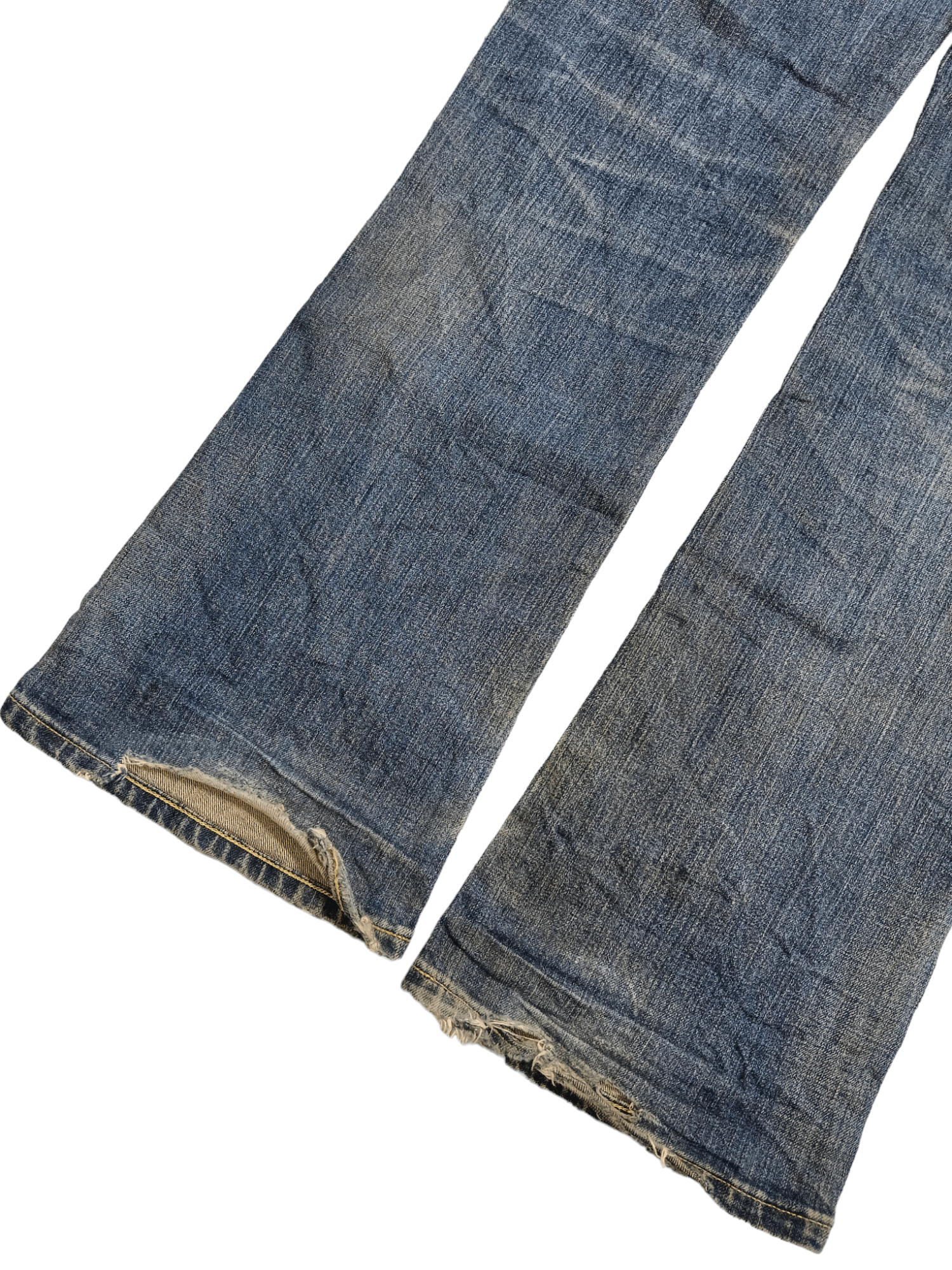 Edwin Edwin Distressed Mudwash Bootcut Denim Size US 33 - 7 Thumbnail