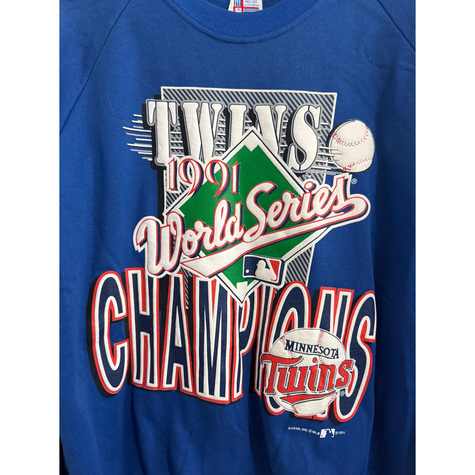 MLB Vintage Minnesota Twins 1991 World Series Crewneck Size XL Size US XL / EU 56 / 4 - 2 Thumbnail
