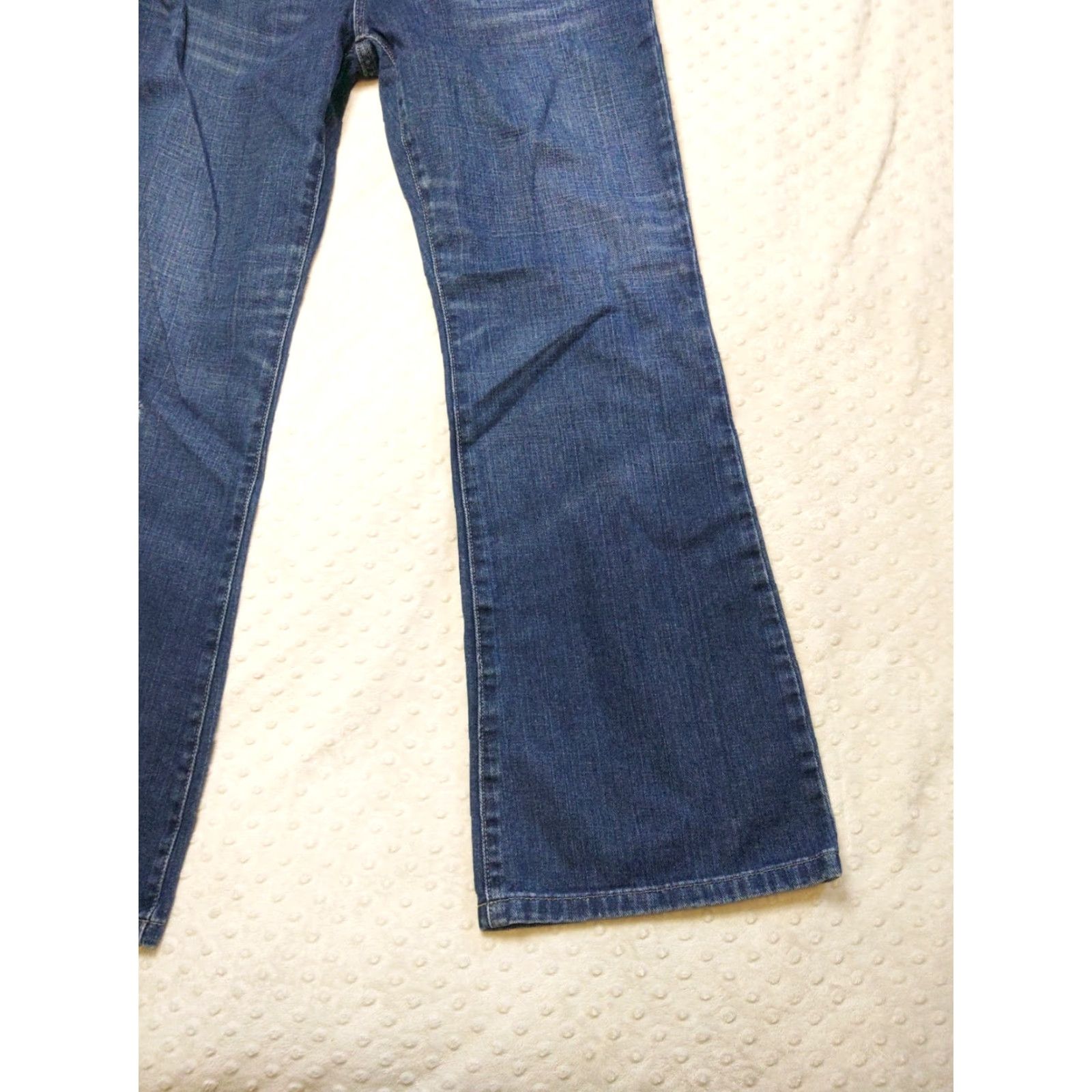 Tommy Hilfiger Y2K Low Rise Flare Leg Jeans Women's 10 Long Tommy Hilfiger Vintage Denim 32x31 Blue USA 90s Festival Grunge Logo Retro Mens Womens Girls Boys Size 32" / US 10 / IT 46 - 2 Thumbnail