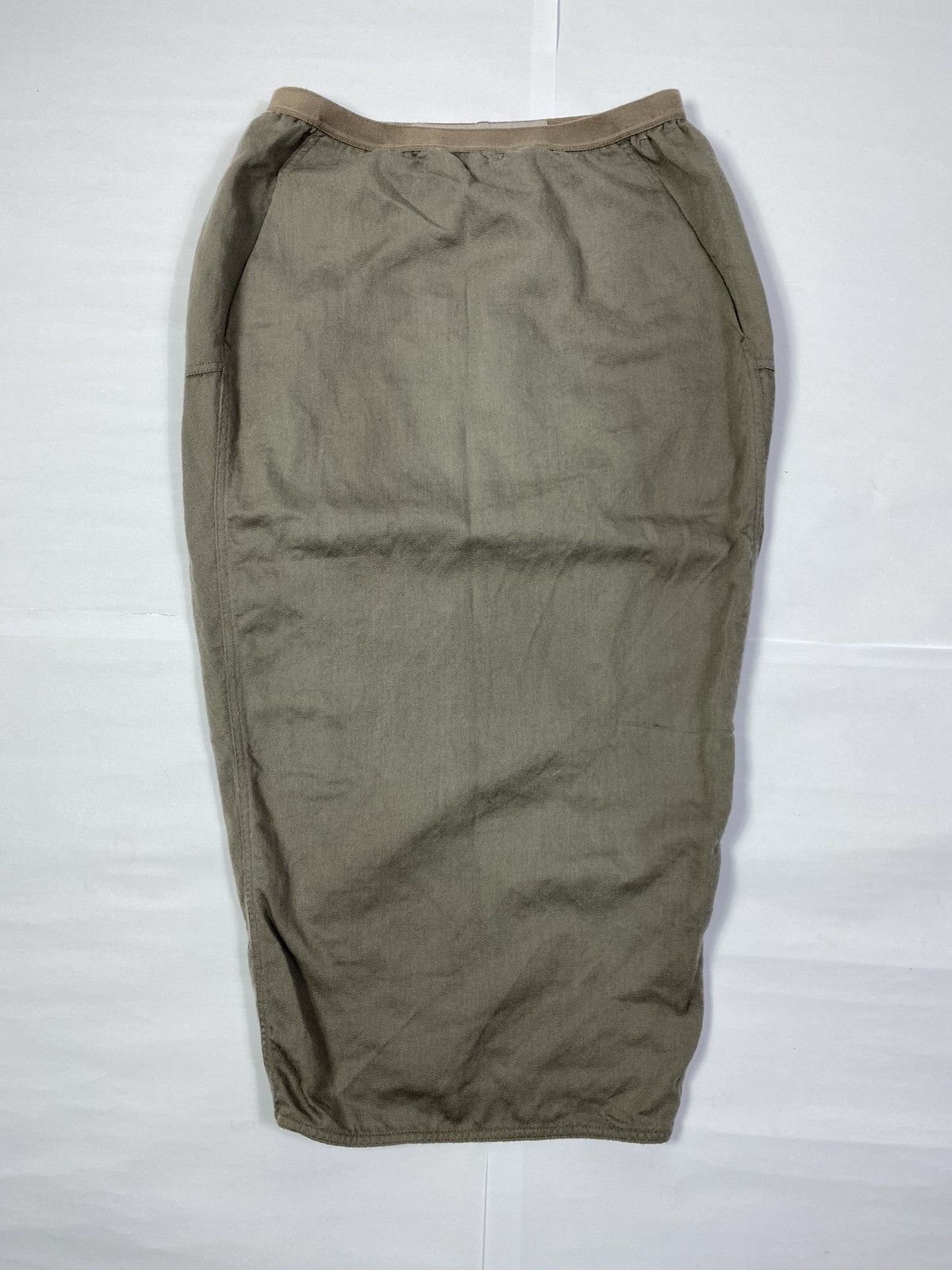 image of Rick Owens F/w 19 Larry Dust Pillar Skirt in Dusk Grey, Women's (Size 27)