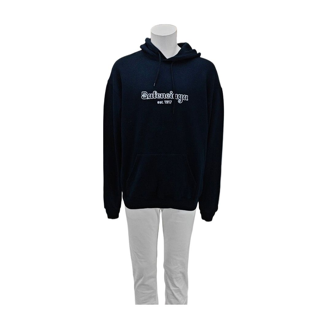 Balenciaga Balenciaga Logo Embroidered Cotton Hoodie Size L Size US L / EU 52-54 / 3 - 1 Thumbnail