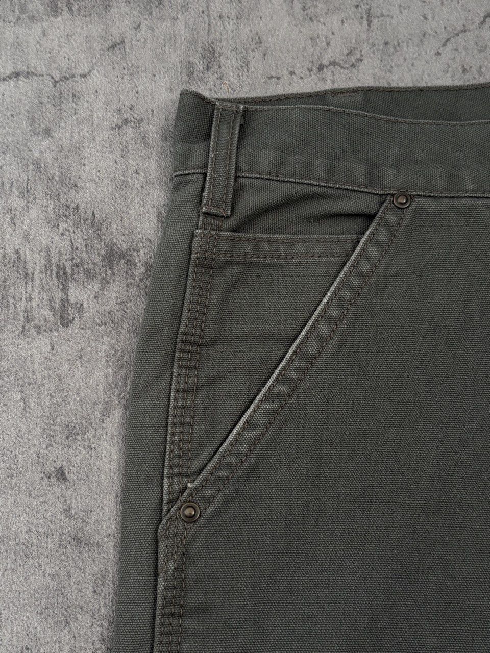 Carhartt Double Knee Duck Canvas Moss Green Carpenter Pant