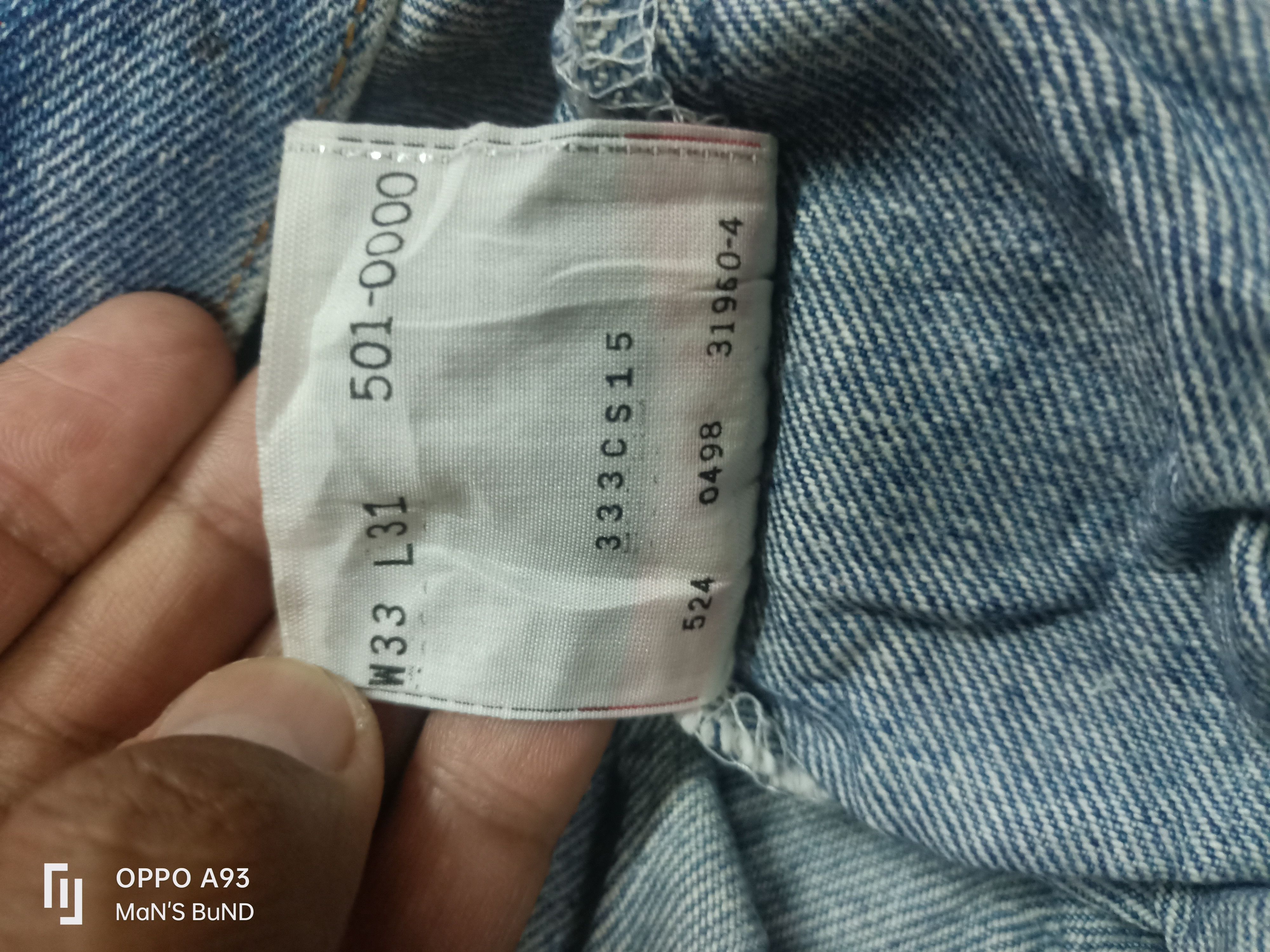 Distressed VINTAGE Levi's 501XX 90s