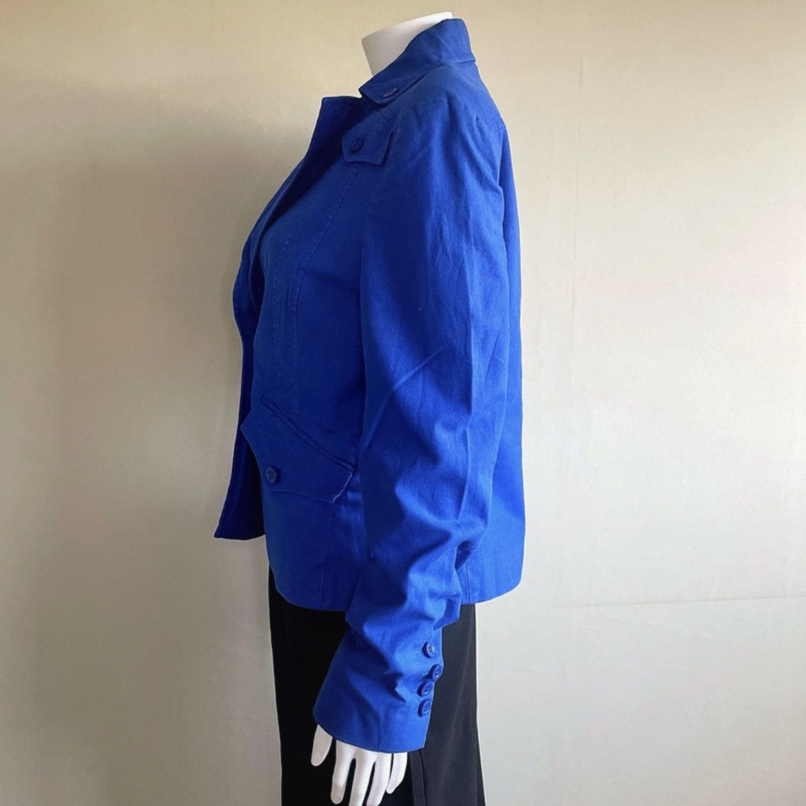 Escada Sport Escada Sport Early Y2K Military Chic Electric Blue Jacket Size M / US 6-8 / IT 42-44 - 2 Thumbnail