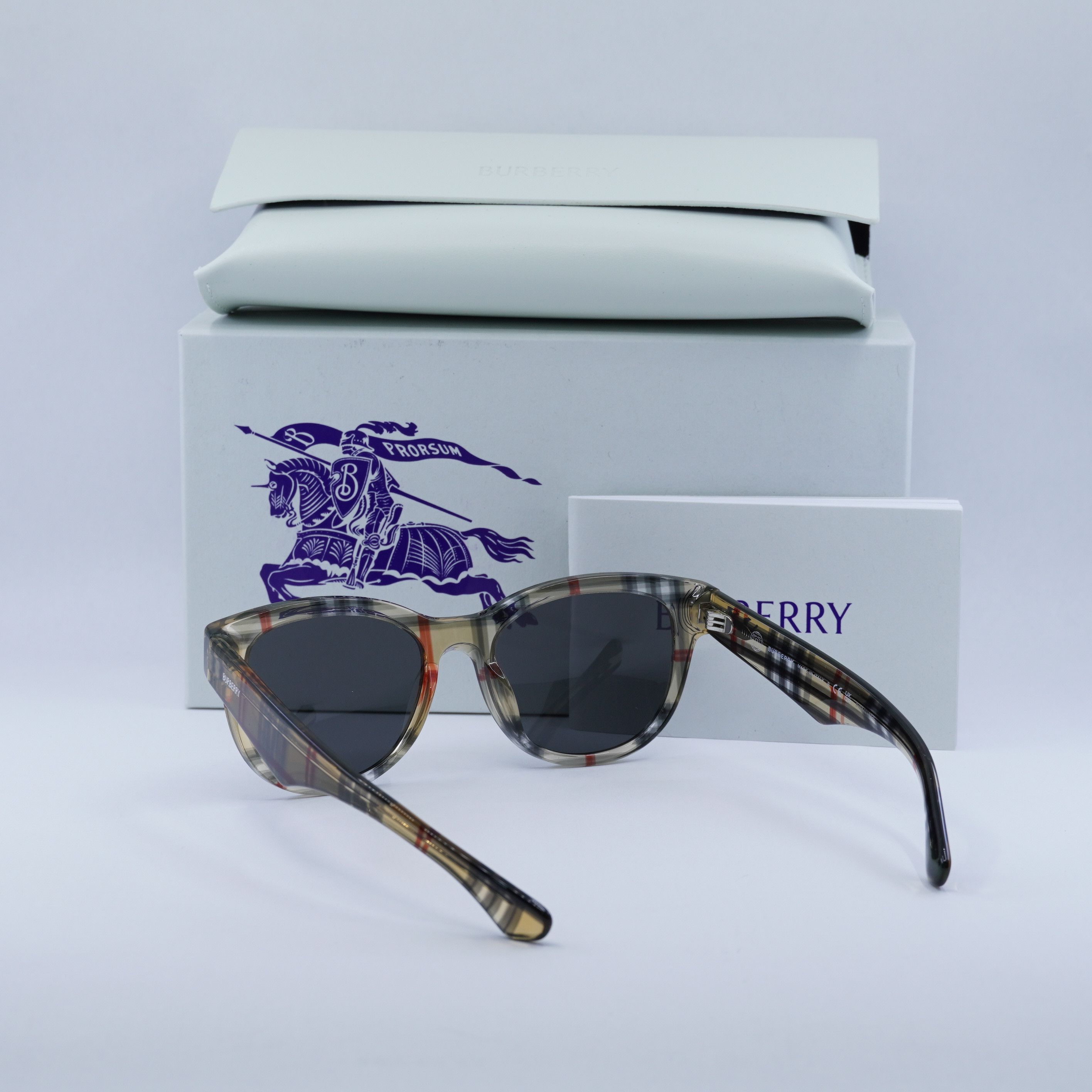 Burberry Burberry BE4432U 412287 Sunglasses Vintage Check Square Fram Size ONE SIZE - 10 Thumbnail