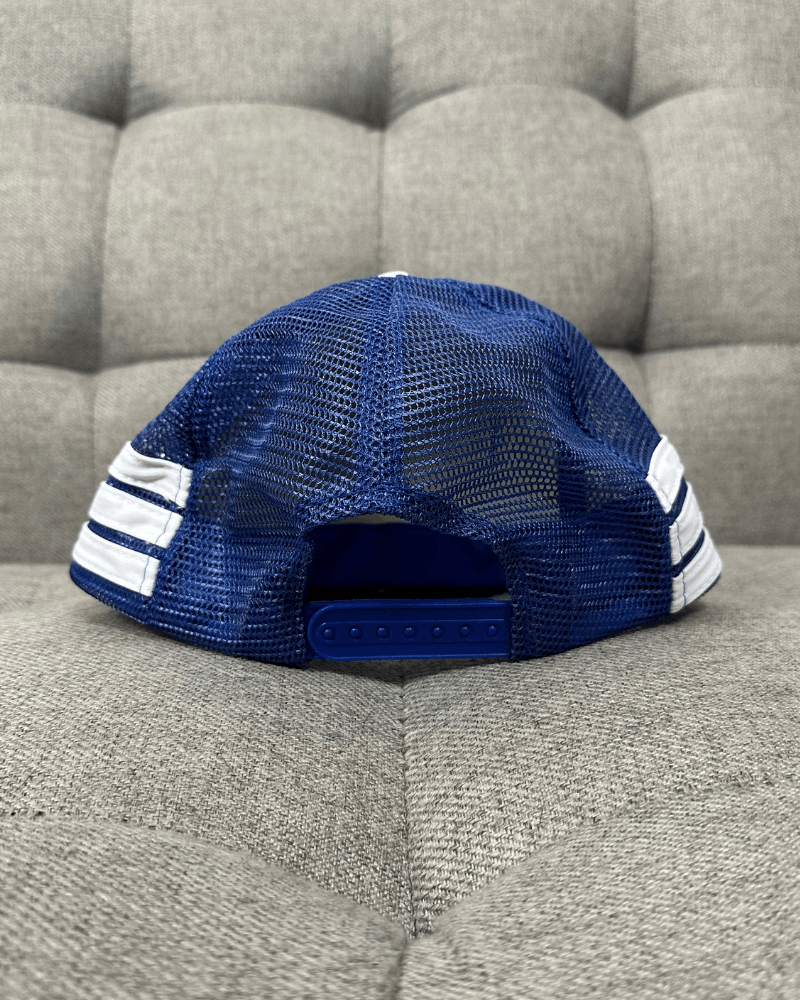 Vintage Vintage Richmond E.R.T. Blue/White Striped Trucker Hat Size ONE SIZE - 6 Thumbnail