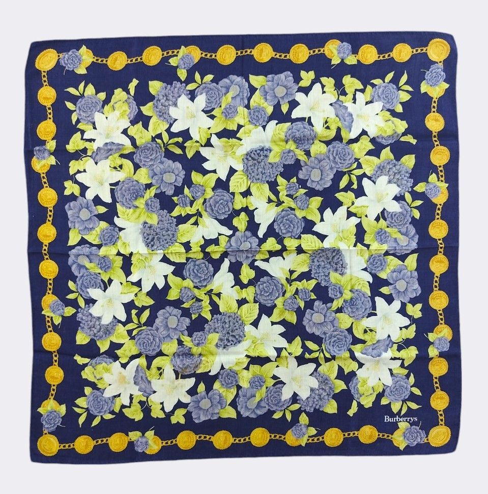 Burberry Vintage Burberrys Handkerchief Neckerchief Bandana H111G Size ONE SIZE - 1 Thumbnail