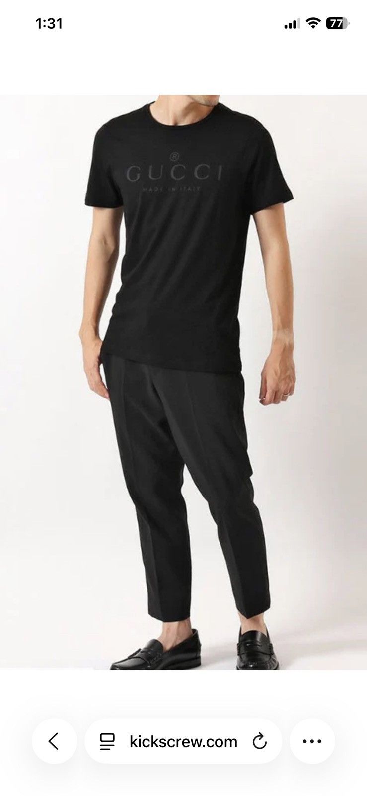 Gucci Men’s Black Gucci T Shirt Size US XXL / EU 58 / 5 - 11 Thumbnail