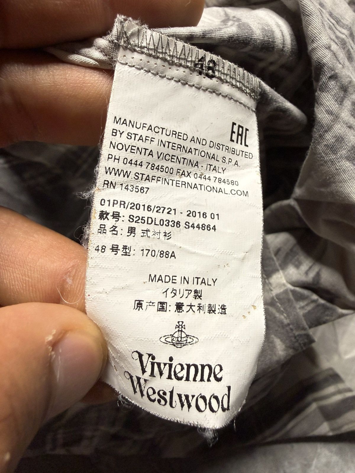 Vivienne Westwood Vivienne Westwood Man S/S 16 Abstract Checkered Print Shirt Size US M / EU 48-50 / 2 - 7 Thumbnail