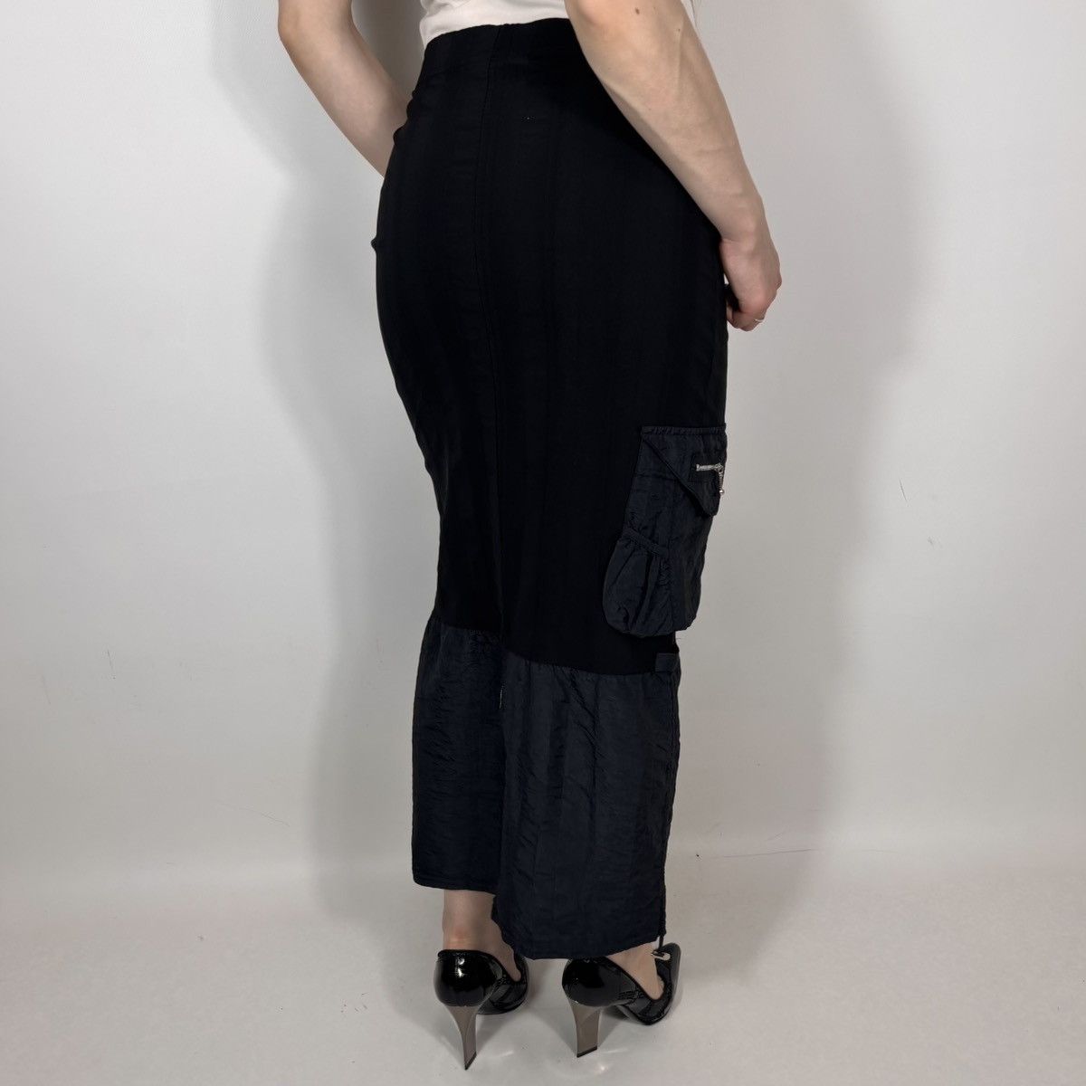 Japanese Brand Vintage Y2K Jean Marc Philipp Japanese JPG Style Midi Skirt Size 27" / US 4 / IT 40 - 2 Thumbnail