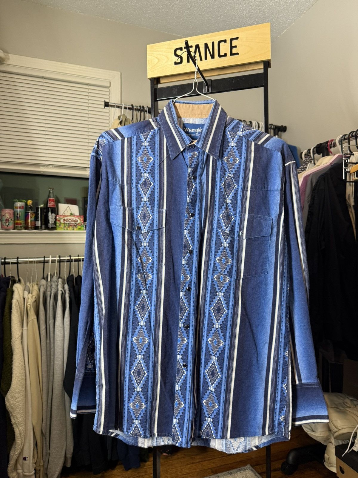 Vintage × Wrangler Western Button-Up Shirt Size US M / EU 48-50 / 2 - 1 Thumbnail