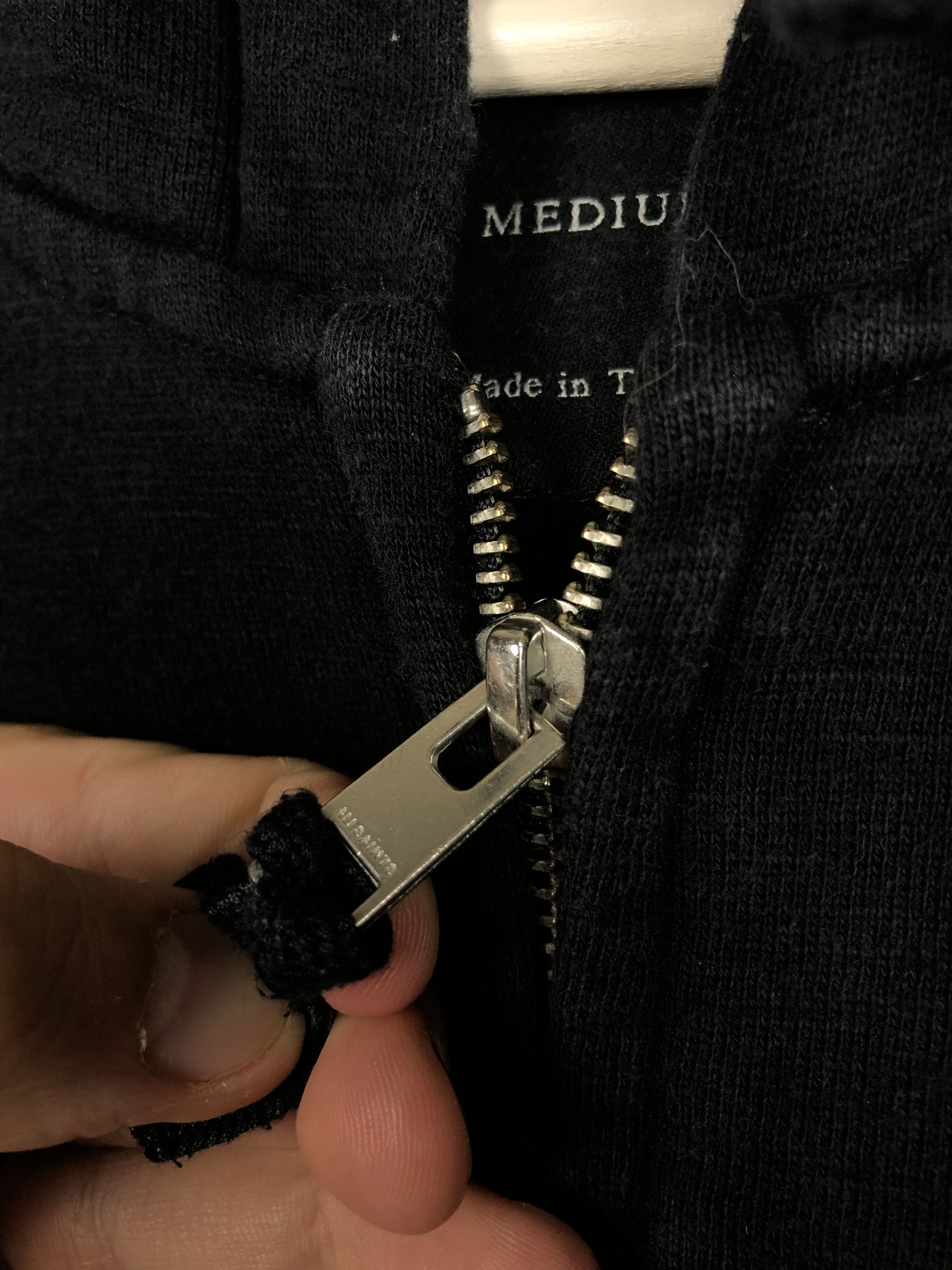 Allsaints Allsaints Zip Hoodie Wilde Hoody Dark Blue size M Size US M / EU 48-50 / 2 - 7 Thumbnail