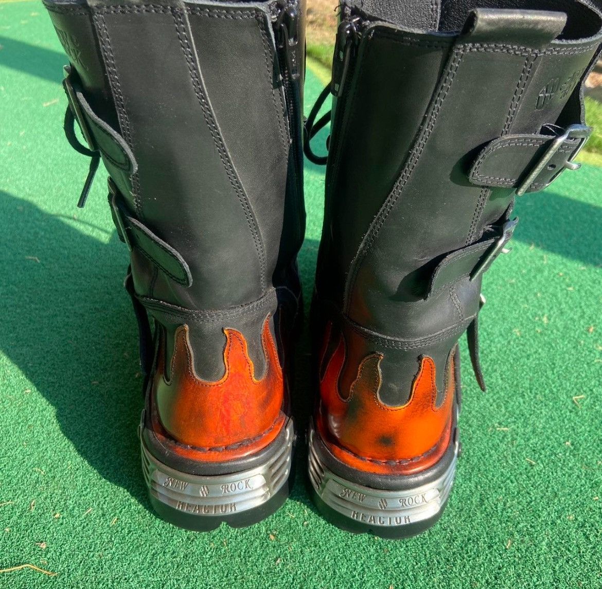 New Rock New rock flaming skull biker boots Size US 11.5 / EU 44-45 - 5 Thumbnail