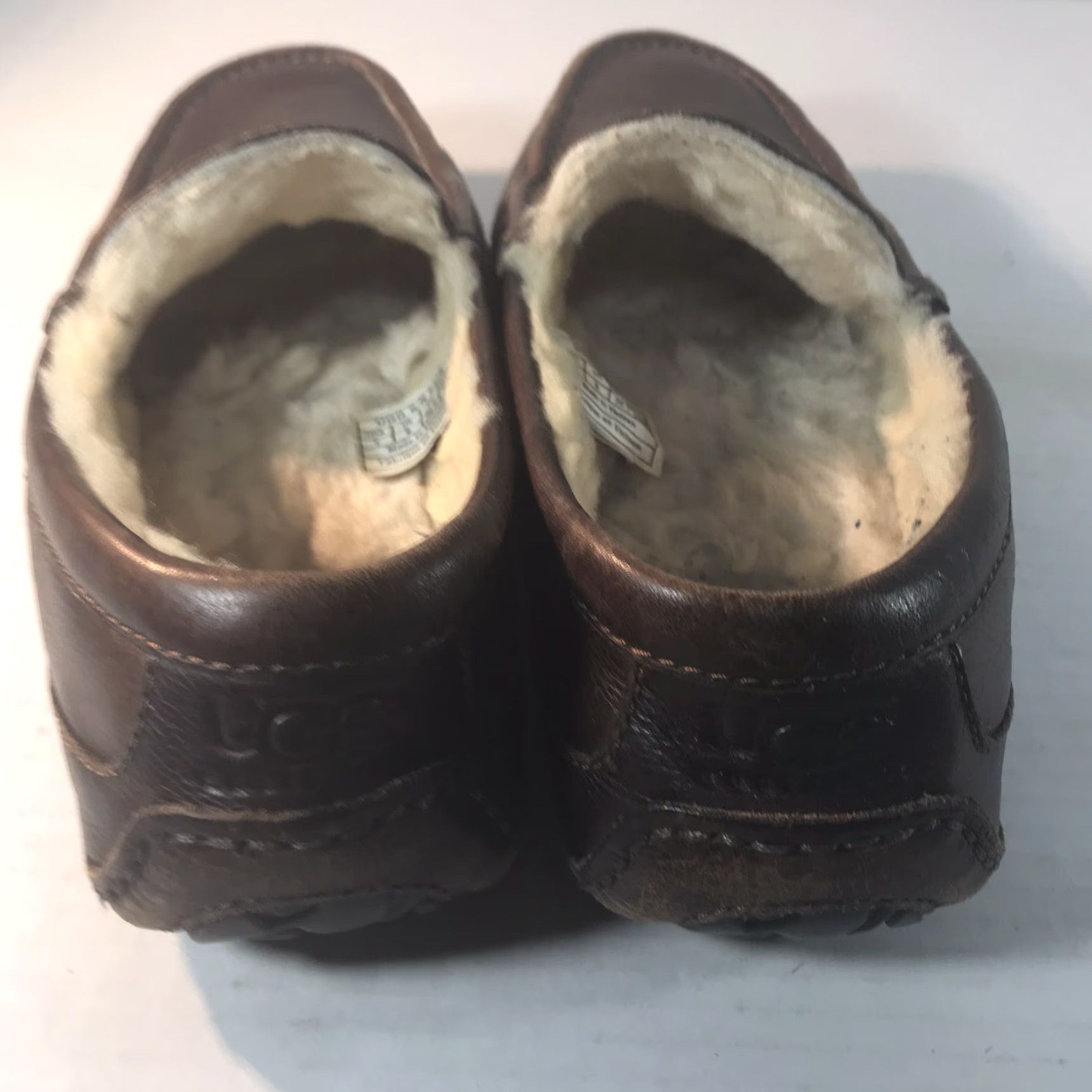 Ugg Ugg Leather Loafers Mens Size 7 Brown Casual Comfort Sheepskin Rubber Sole Vietnam Size US 7 / EU 40 - 4 Thumbnail