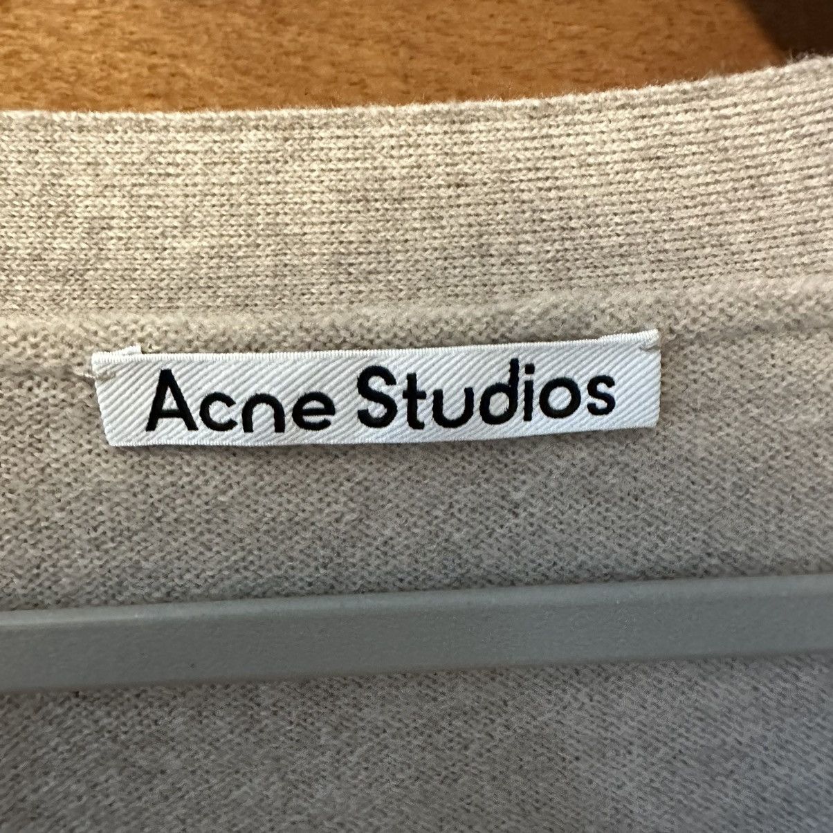 Acne Studios ACNE STUDIOS Wool Cardigan Beige Thin Knit Size US S / EU 44-46 / 1 - 4 Thumbnail