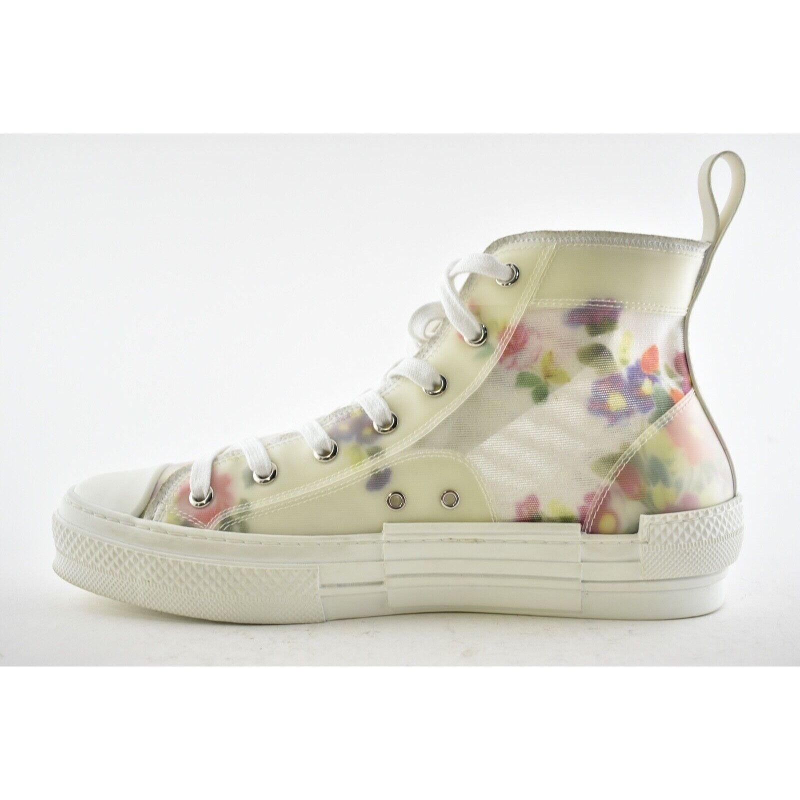Dior Dior Mens B23 White High Top Lace Up Flat Sneaker 40 7 Size US 7 / EU 40 - 8 Thumbnail