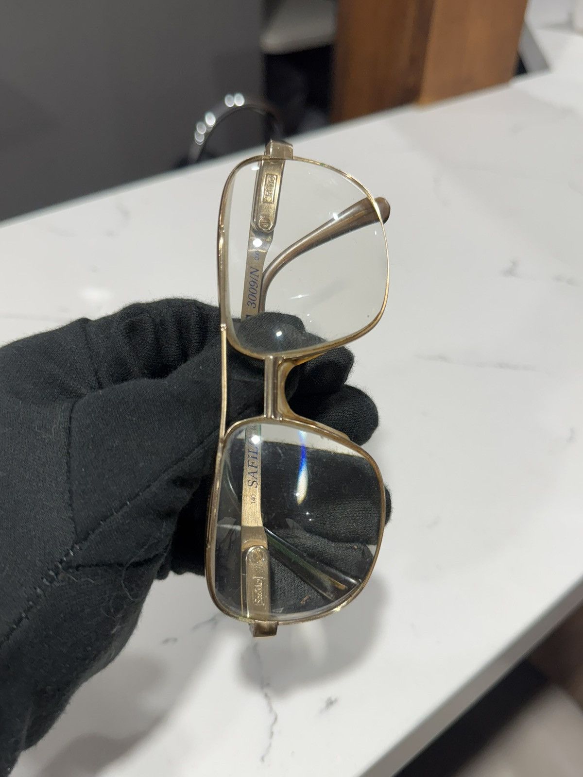 Safilo RARE Vintage AVIATORS by Safilo Elasta 3009 EYEGLASSES FRAME Size ONE SIZE - 17 Thumbnail