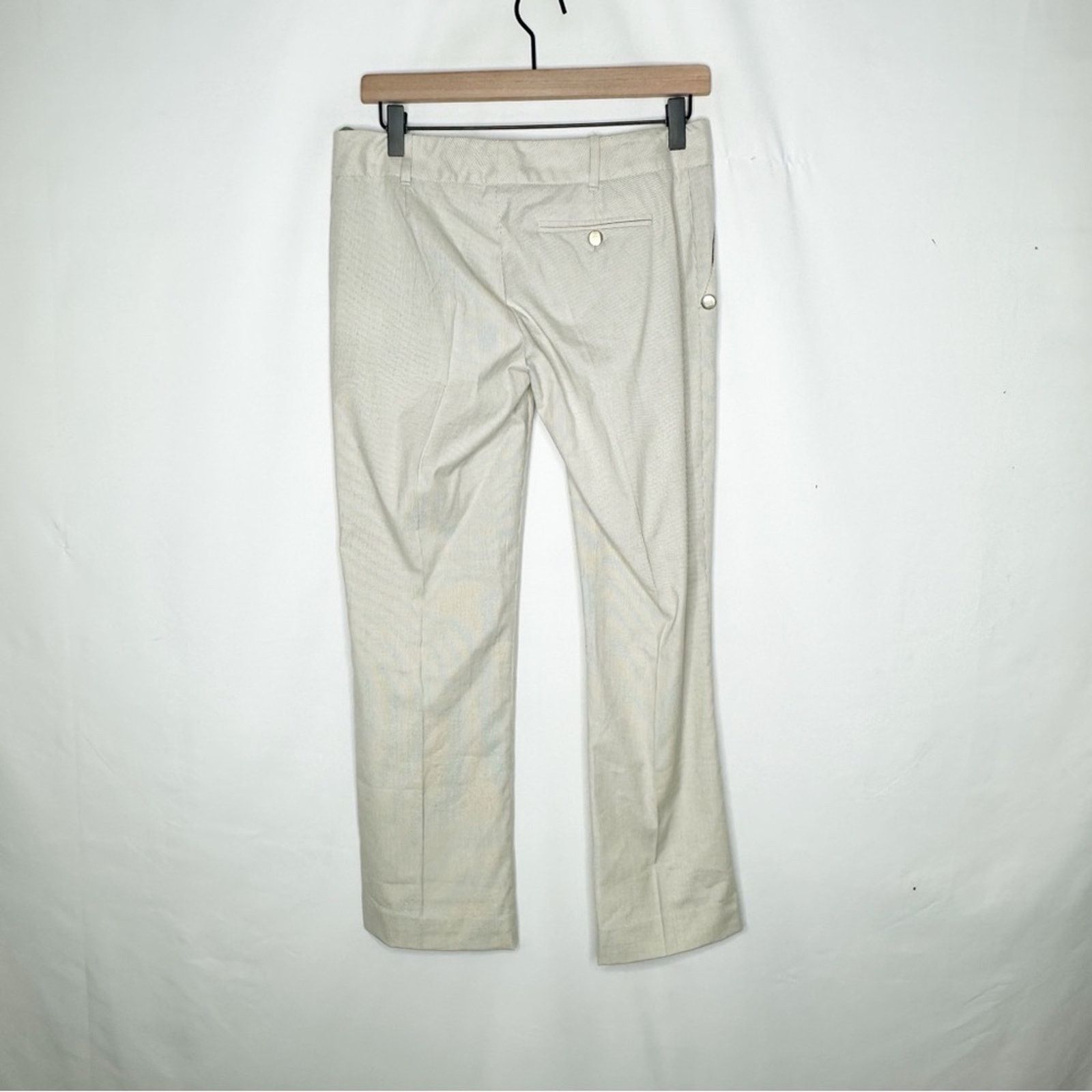 Gucci GUCCI 2006 Light Gray Wool & Silk Blend Wide Leg Pants NWT 4 Size 27" / US 4 / IT 40 - 9 Thumbnail